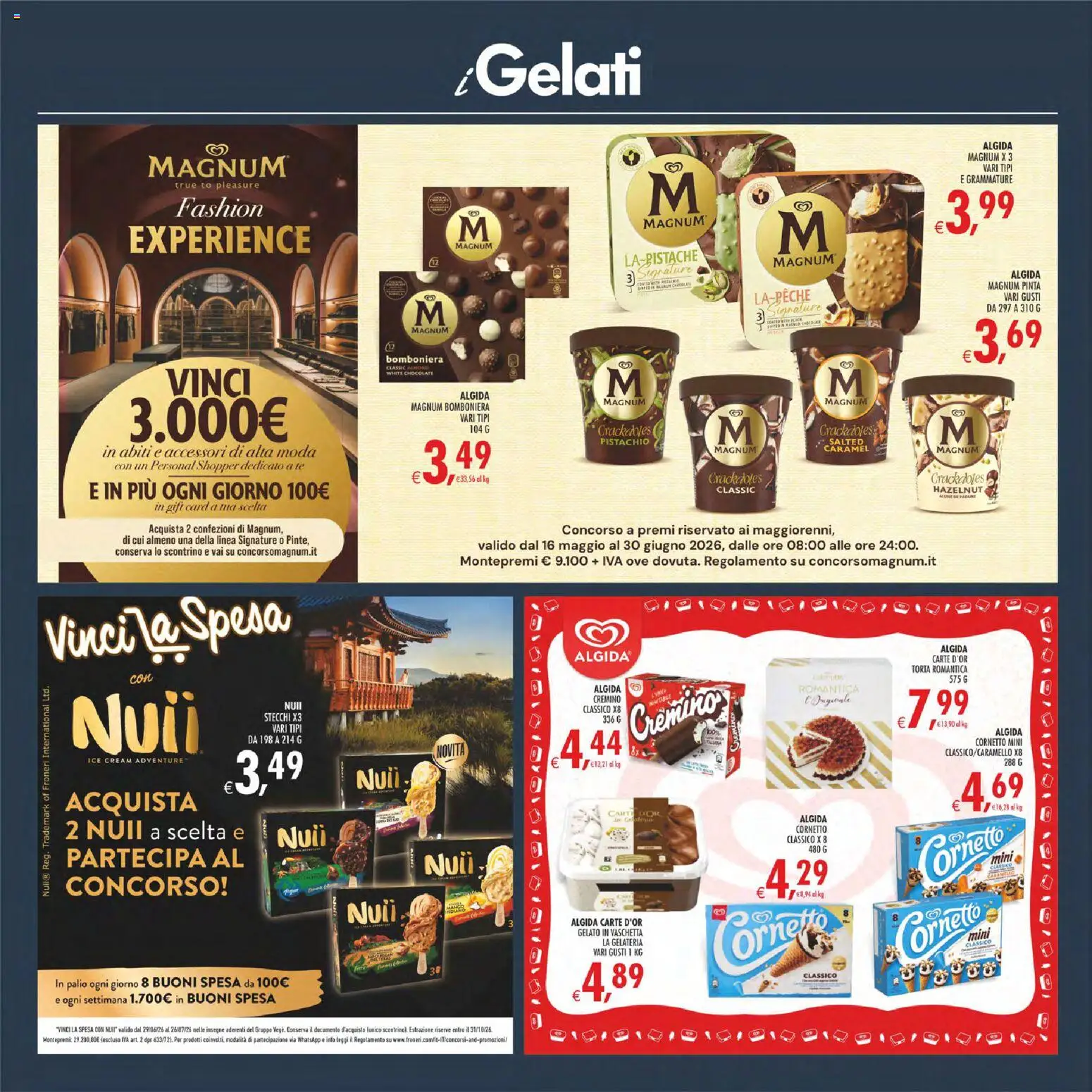 Volantino Decò del 30/06/2026 | Pagina: 7 | Prodotti: Tè, Cornetto, Gelato, Torta