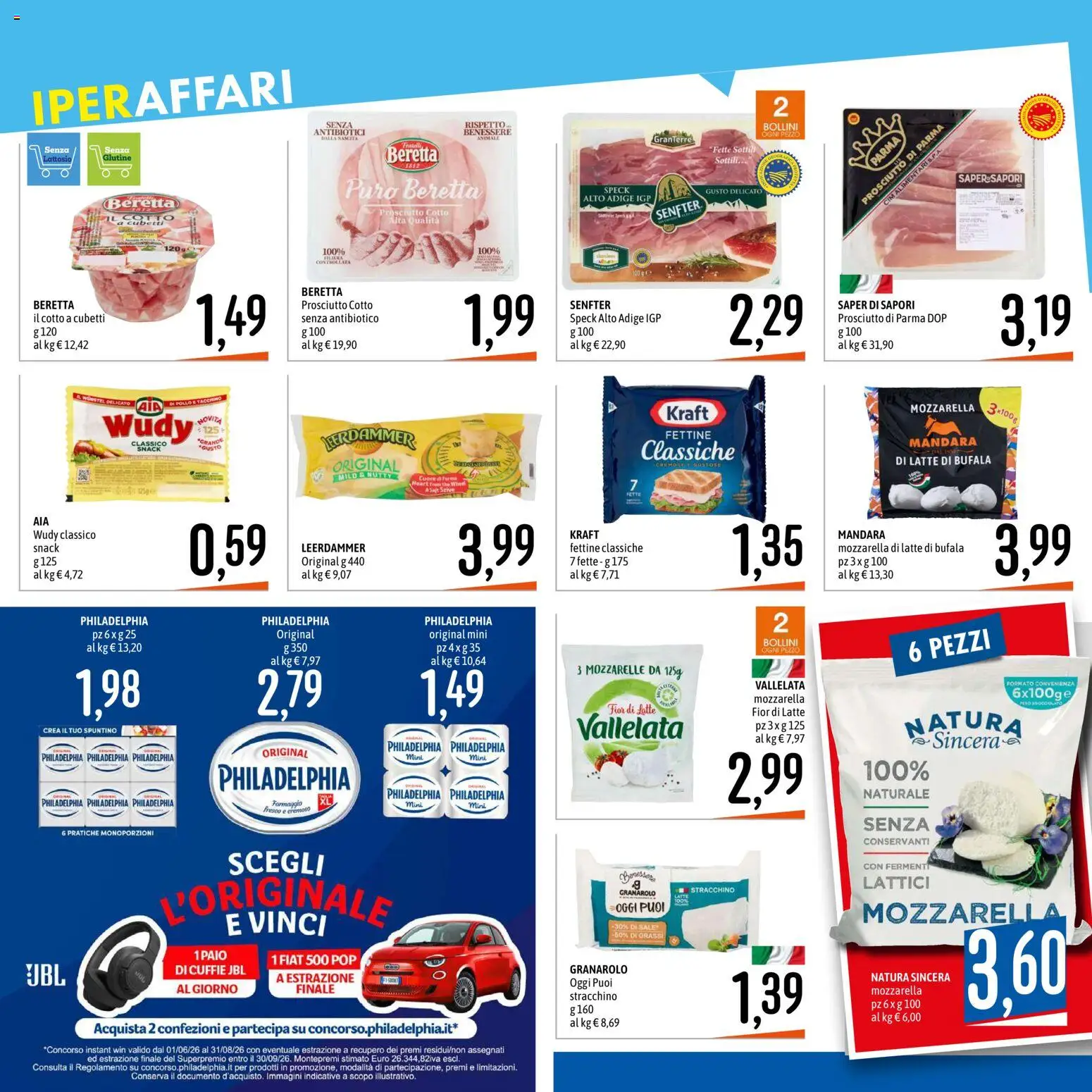 Volantino Emisfero del 09/07/2026 | Pagina: 12 | Prodotti: Prosciutto di Parma, Prosciutto, Stracchino, Cuffie