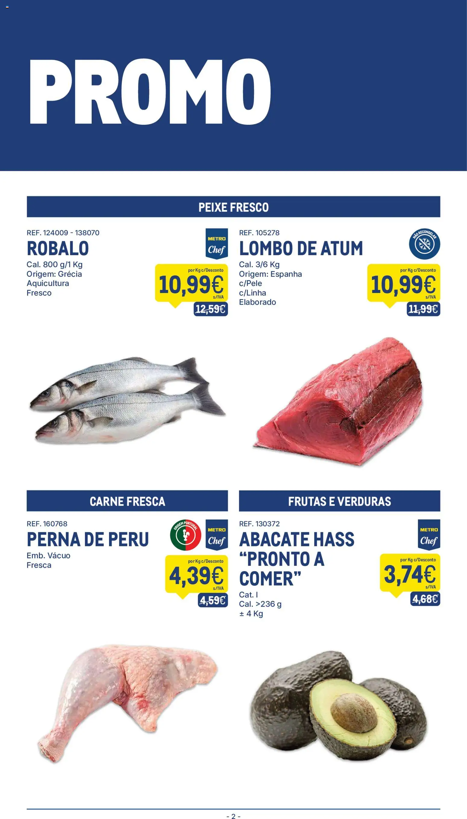 Makro Folheto │ válido de 26.05.2026 | Página: 2 | Produtos: Atum, Abacate, Peixe, Carne