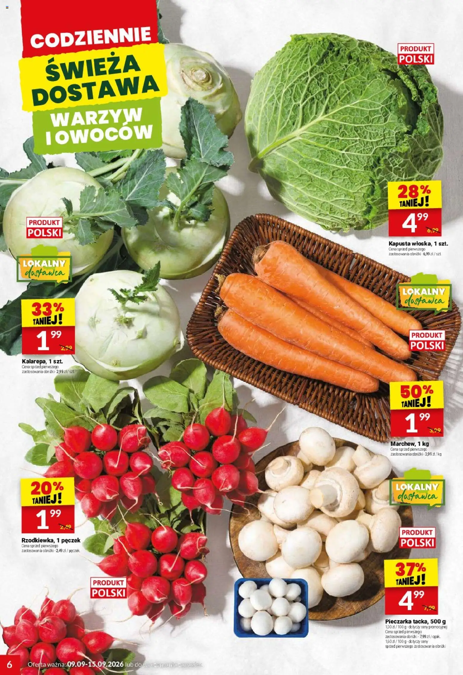 Twój Market gazetka od 09.09.2026 | Strona: 6 | Produkty: Kapusta
