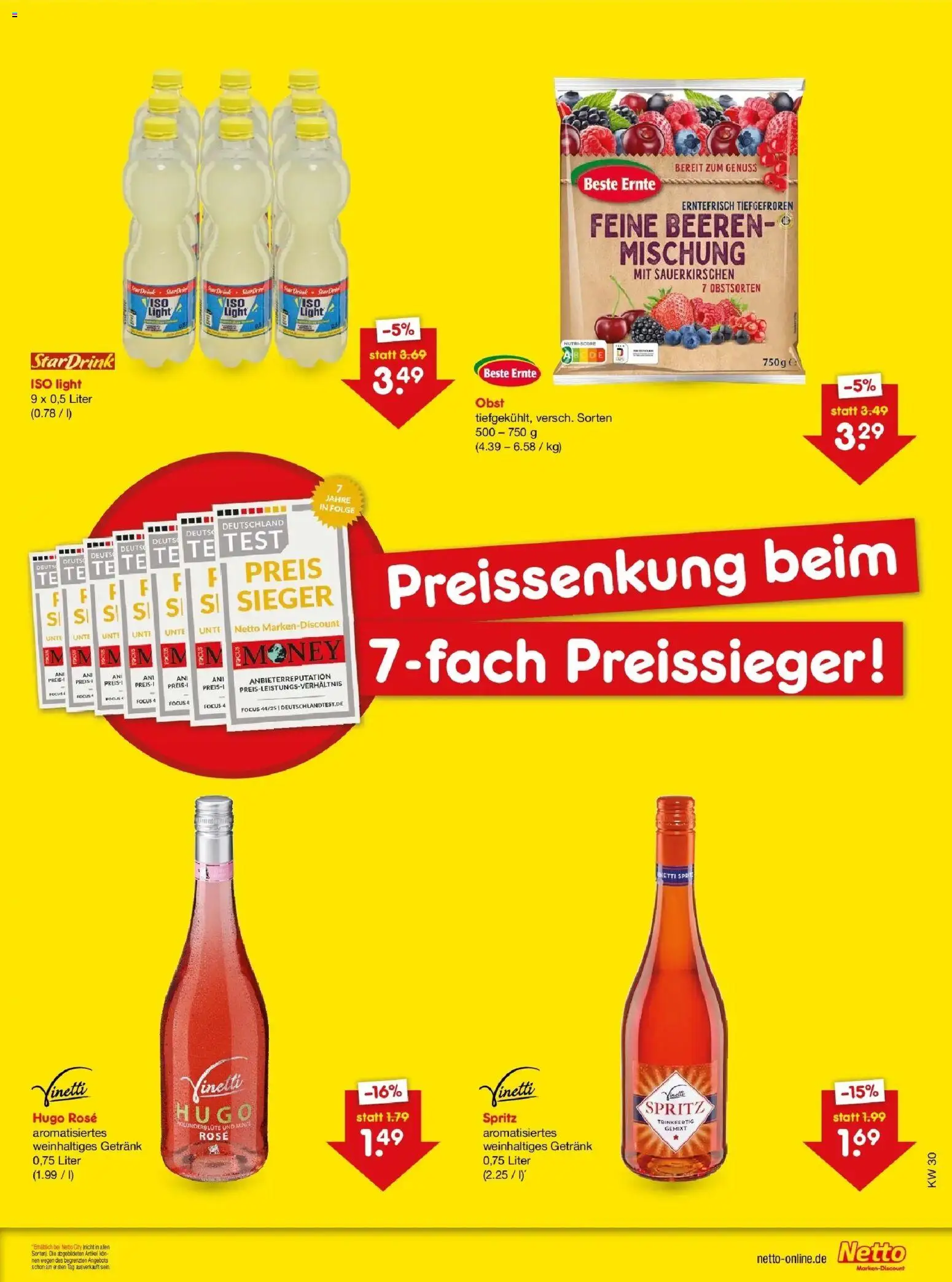 Netto Marken-Discount Prospekt Pirna – gültig ab 03.08.2026 | Seite: 7 | Produkte: Obst, Hugo