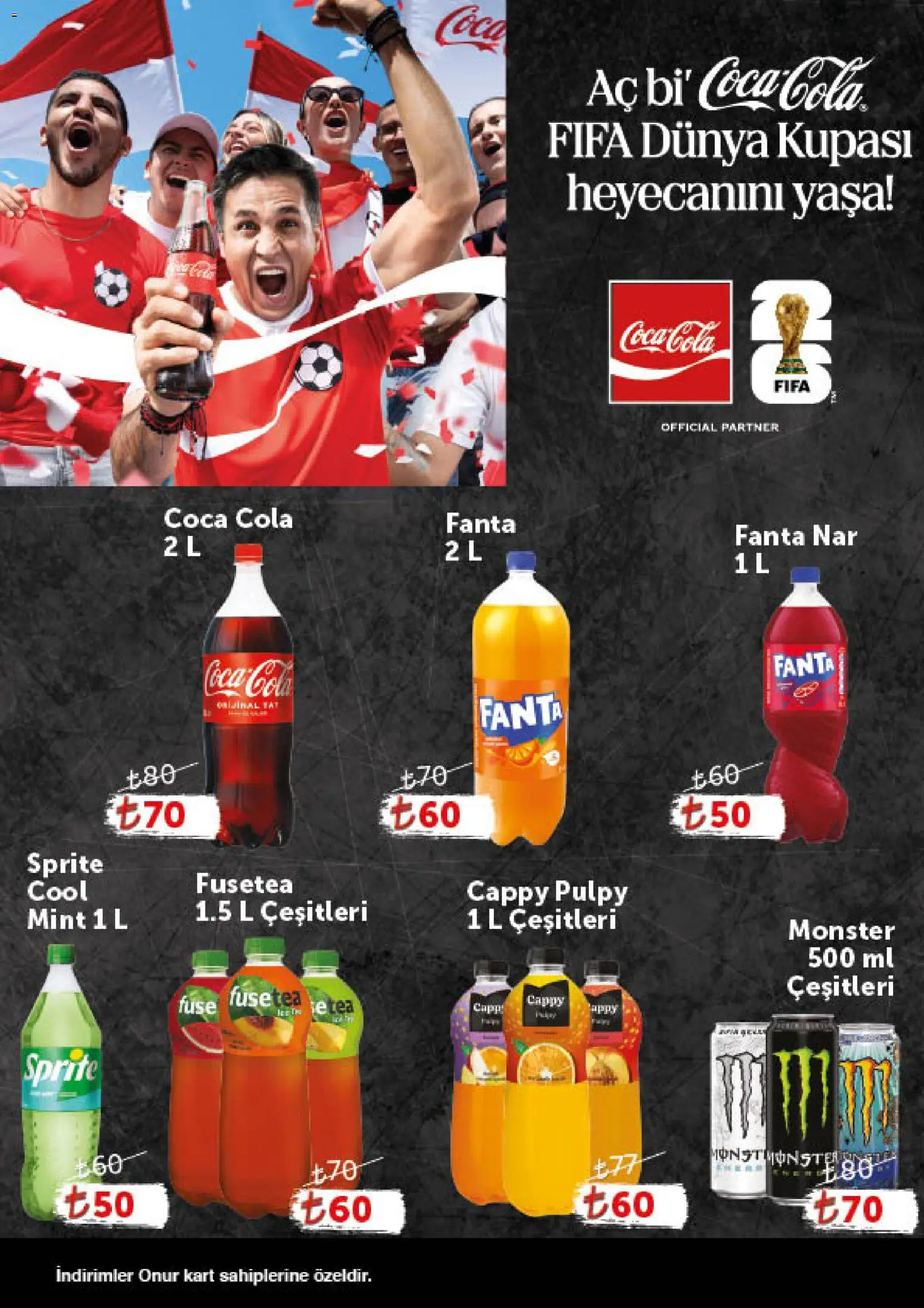 Onur Market - Katalog Gurme - 30 Haziran 2026 tarihinden itibaren geçerlidir | Sayfa: 14 | Ürünler: Nar, Fanta, Sprite