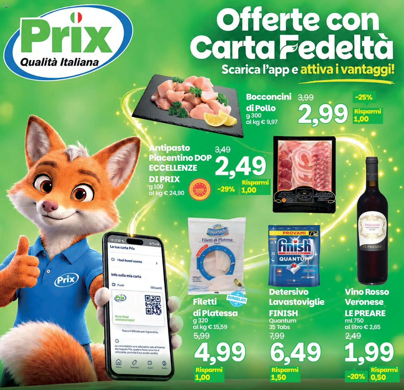 Volantino Prix del 06/10/2026 | Pagina: 22 | Prodotti: Pollo, Vino, Lavastoviglie, Vino rosso