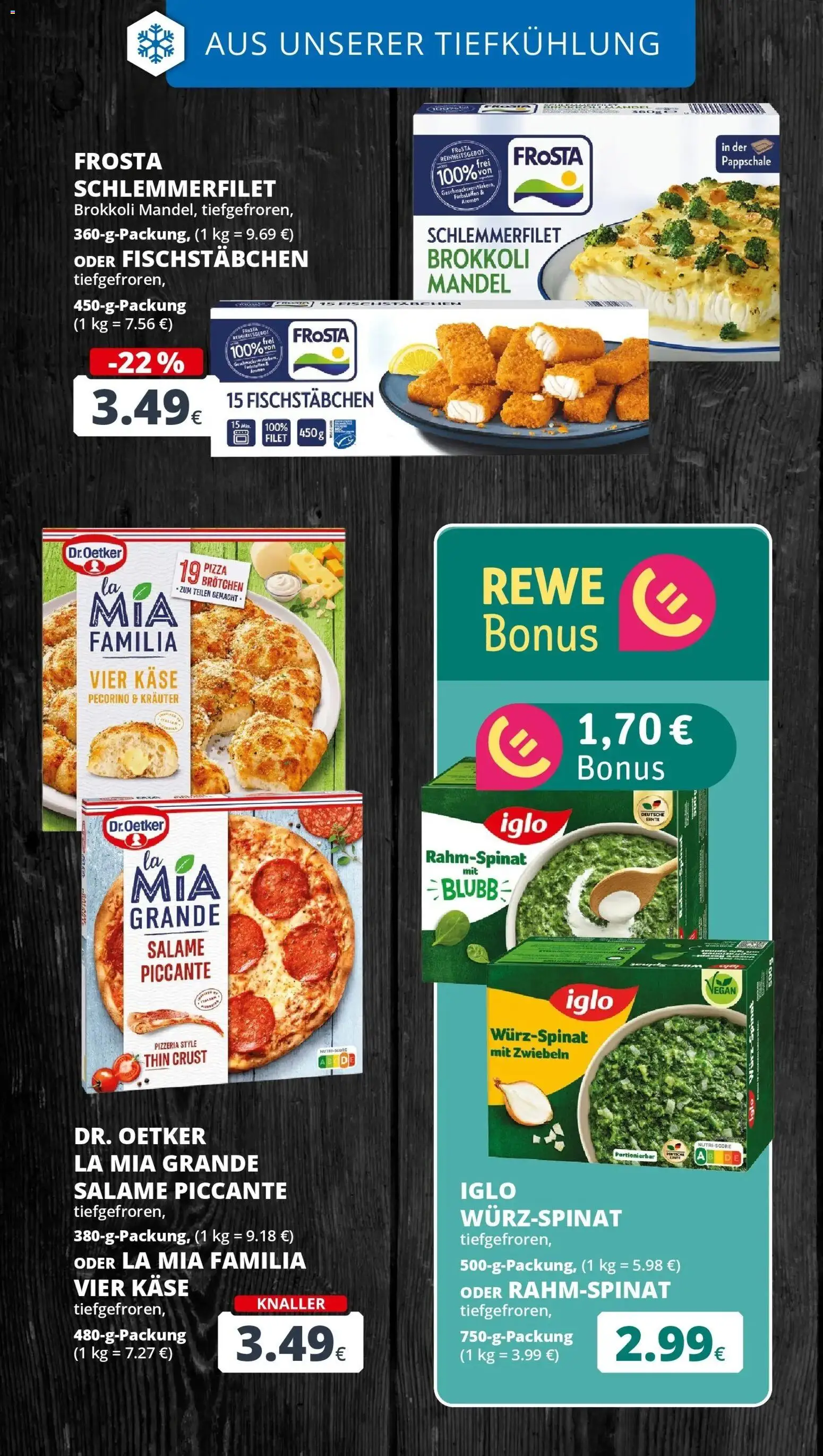 REWE Prospekt ab 28.09.2026 zum Blättern » Angebote | Seite: 18 | Produkte: Käse, Iglo, Zwiebeln, Pizza