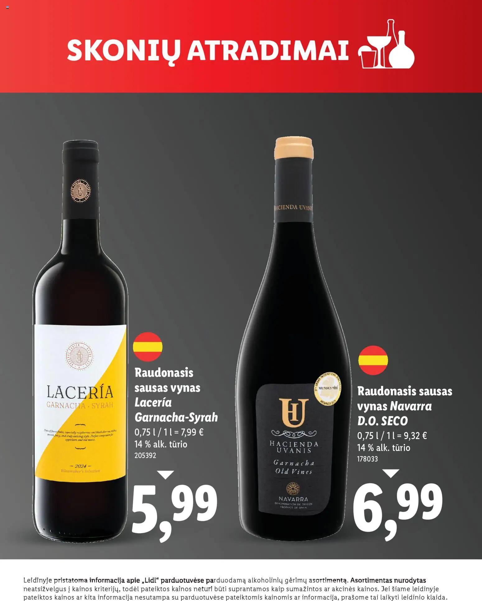 LIDL akcijos nuo 19.04.2026 | Puslapis: 15 | Prekių: Vynas