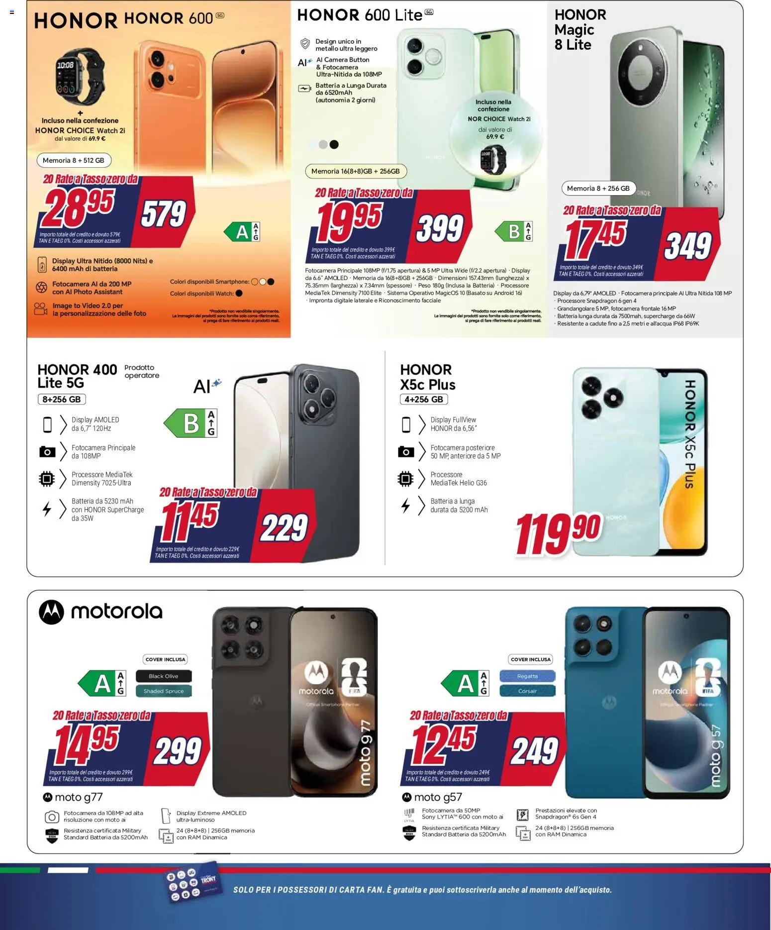 Volantino Trony del 21.05.2026 | Pagina: 28 | Prodotti: Olive, Smartphone, Fotocamera, Batteria