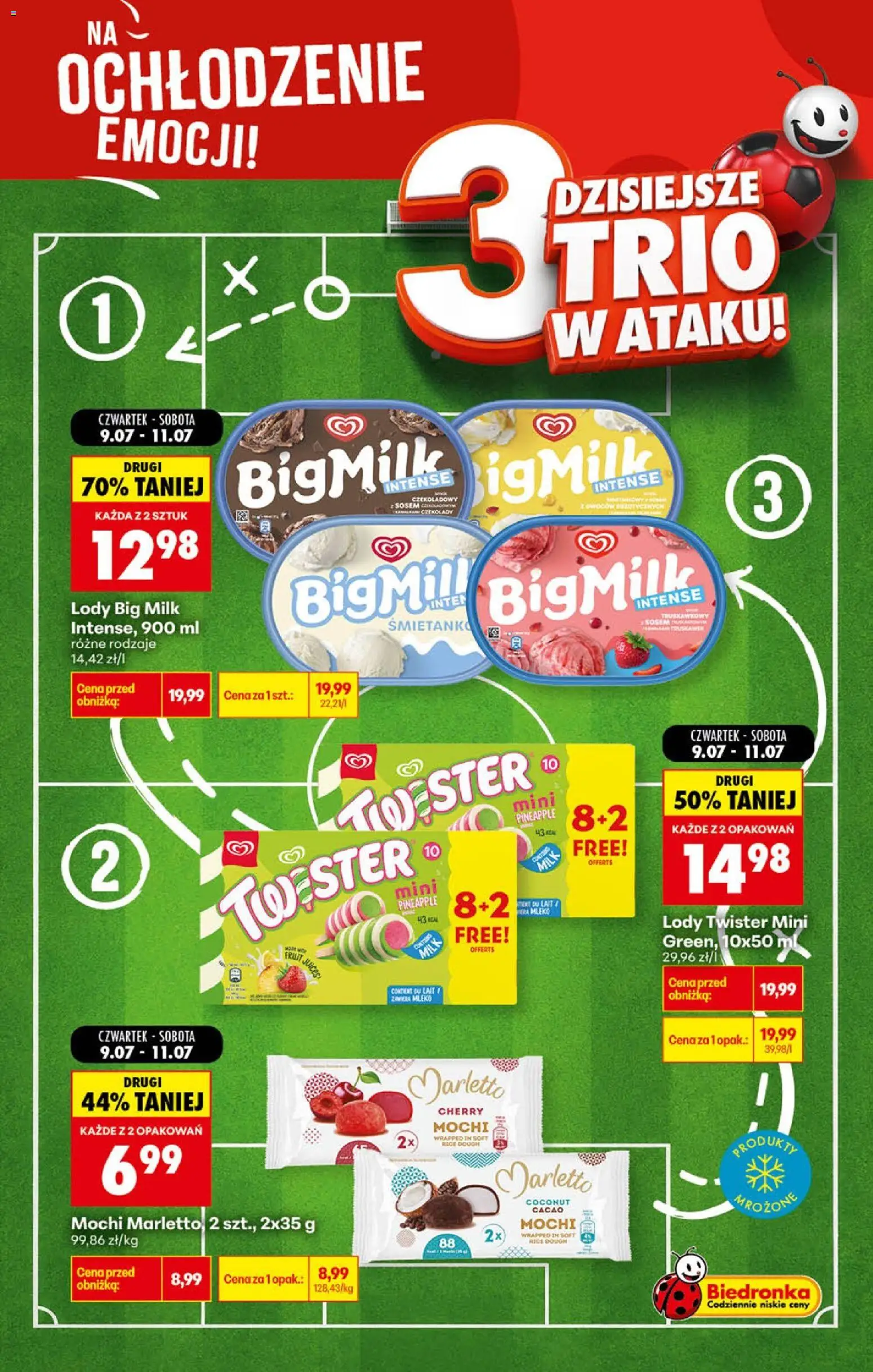 Biedronka Polsko leták - Football oferta od 09.07.2026 | Strana: 2 | Produkty: Mléko