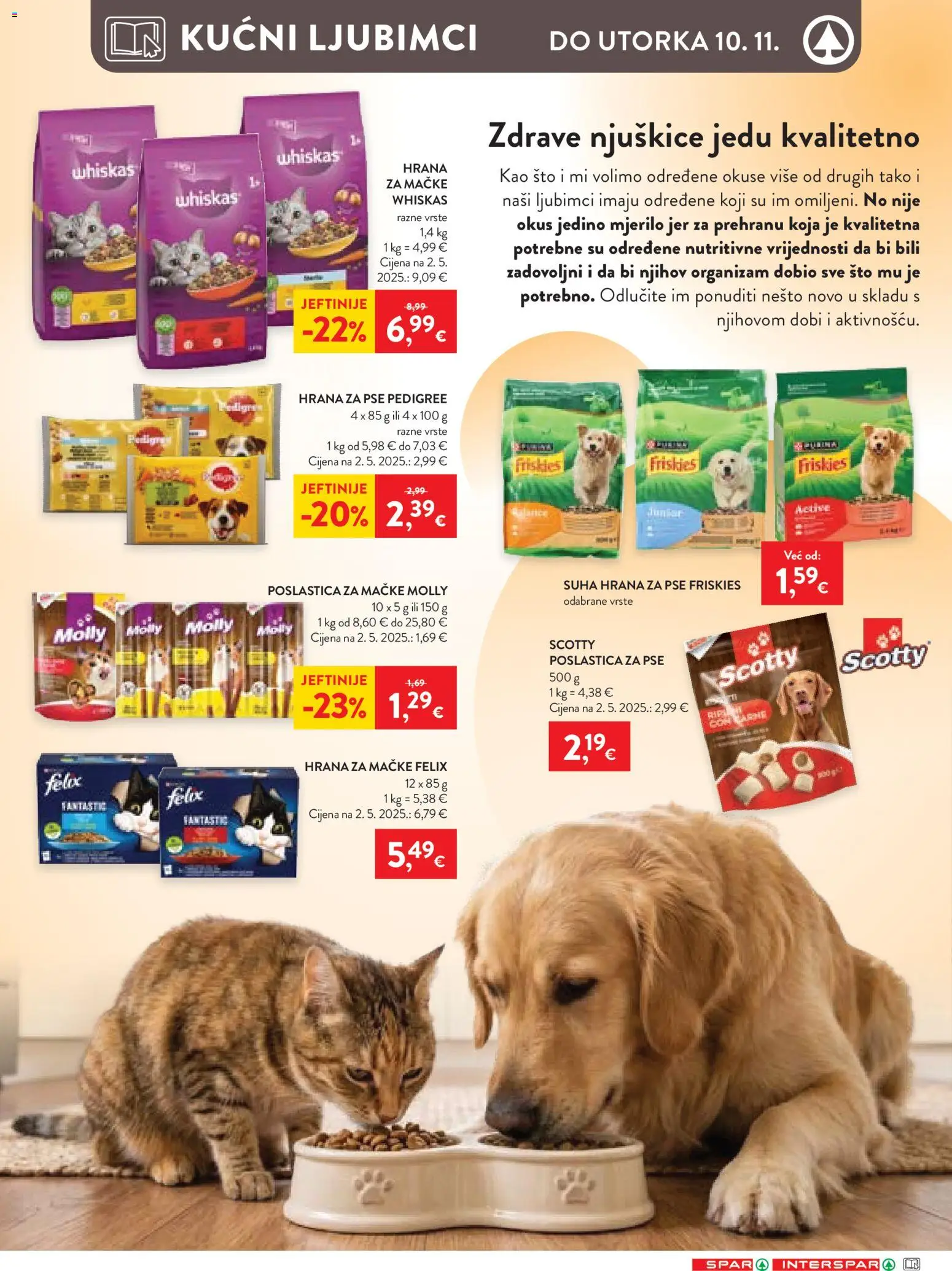 Interspar katalog | vrijedi od 28.10.2026 | Stranica: 15 | Proizvodi: Whiskas, Hrana za pse, Hrana za mačke, Suha hrana za pse