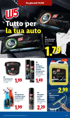Anteprima del volantino W5 Spray detergente per cruscotto/ Schiuma detergente per interni auto, 300 ml confezione valido a partire dal 14.05.2026 | Pagina: 27