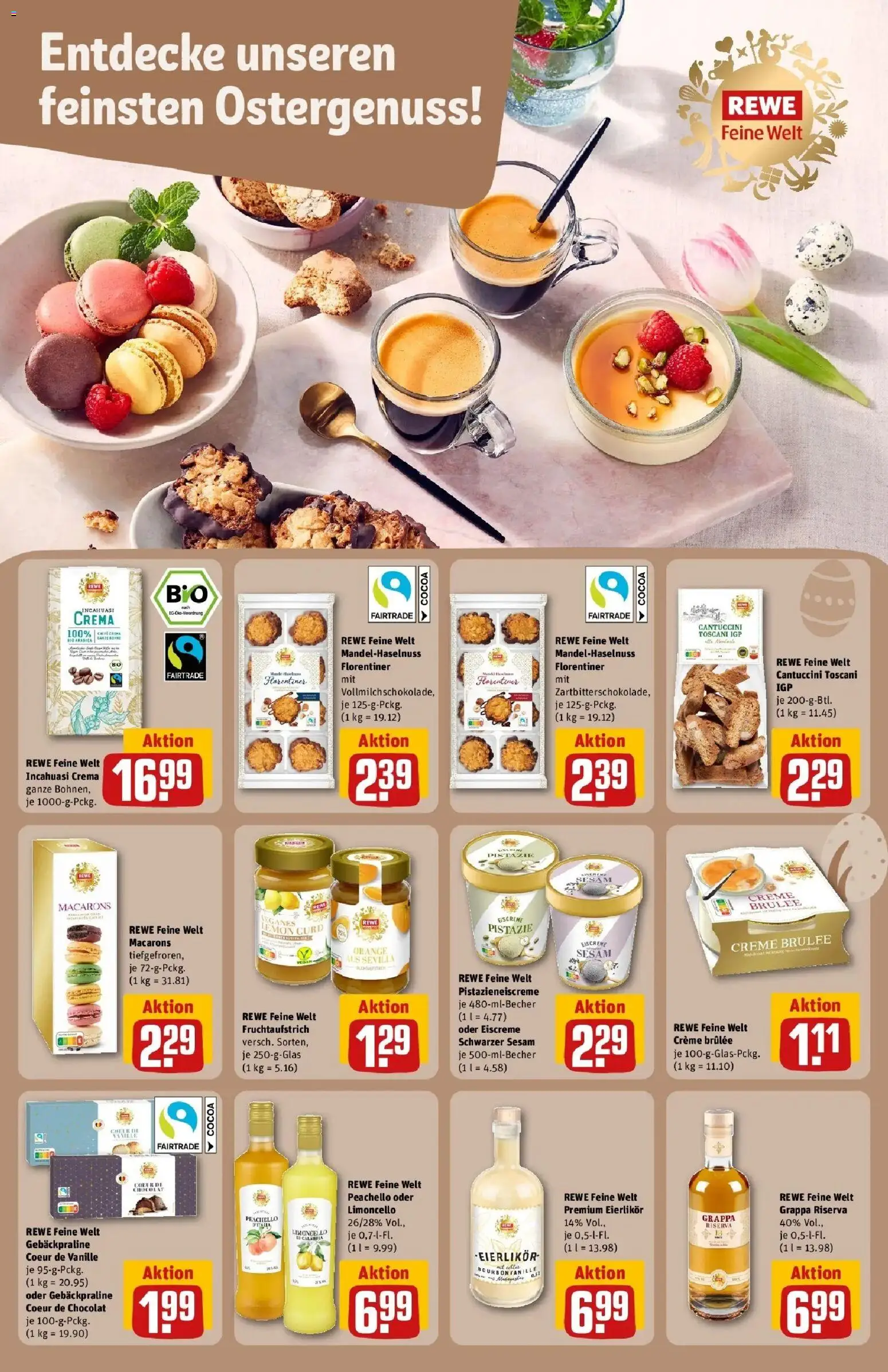 Rewe Prospekt Zülpich	 – gültig ab 23.03.2026 | Seite: 23 | Produkte: Eiscreme, Creme, Creme brulee, Limoncello