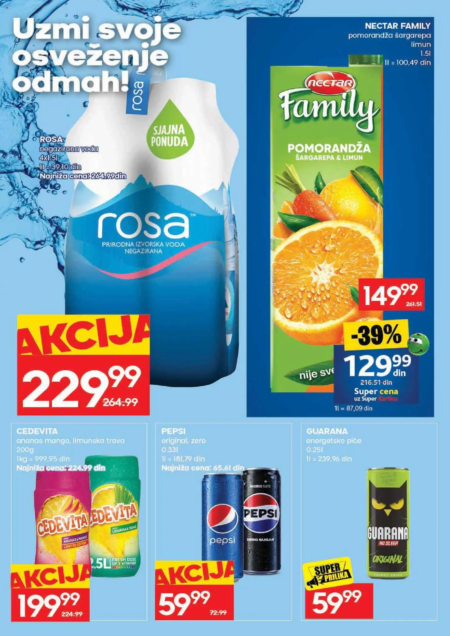 Roda katalog - važi od 09.07.2026 | Strana: 25 | Proizvode: Mango, Voda, Pomorandza, Limun