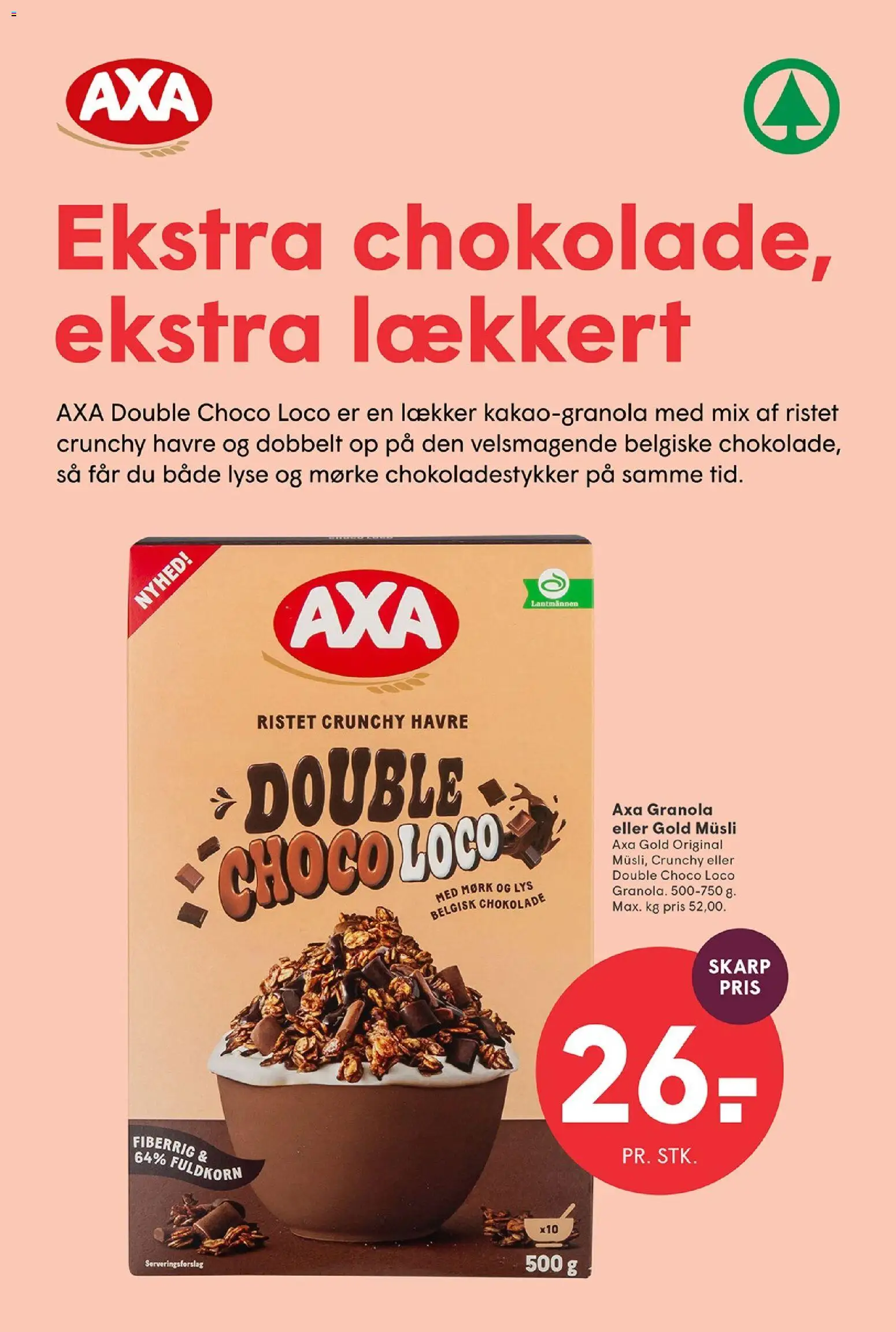 Spar tilbudsavis – gyldig fra 25/09/2026 | Side: 32 | Produkter: Chokolade, Müsli