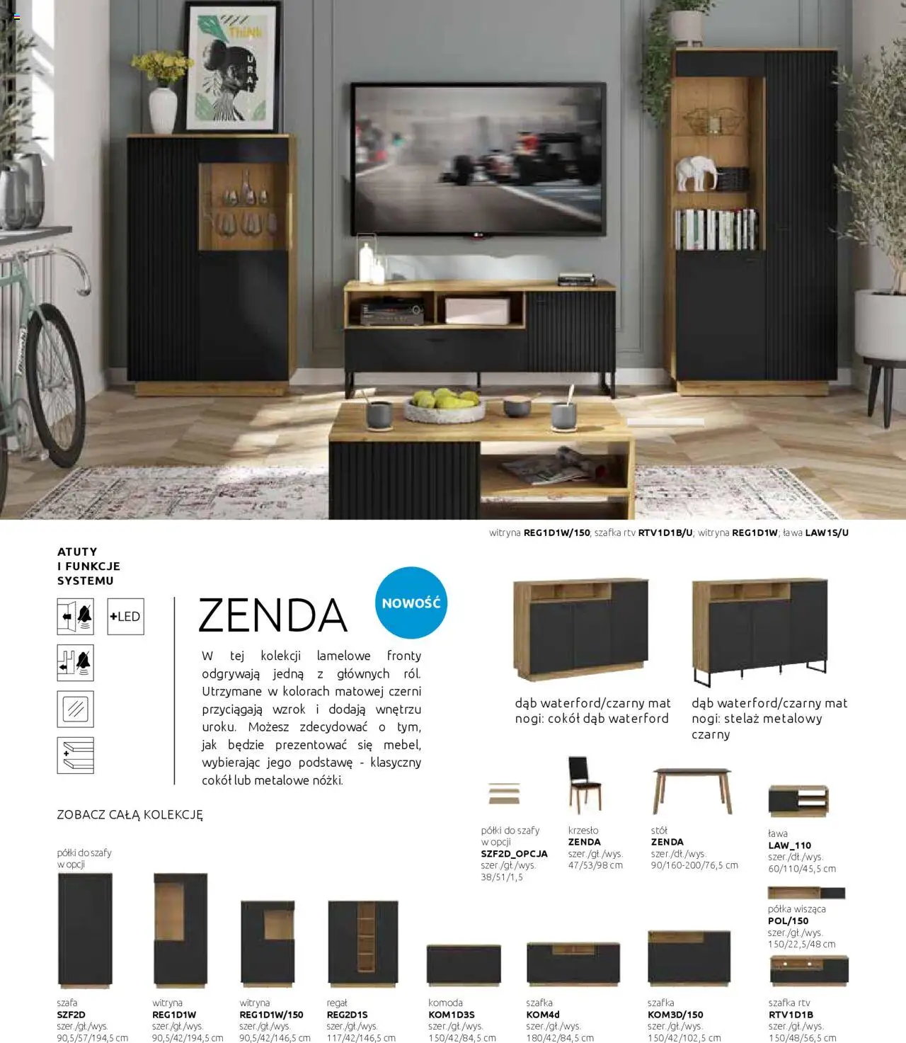 Black Red White Gazetka - Katalog rodzinnych wnętrz od 24.05.2024 | Strona: 26 | Produkty: Szafa, Komoda, Półka, szafka RTV