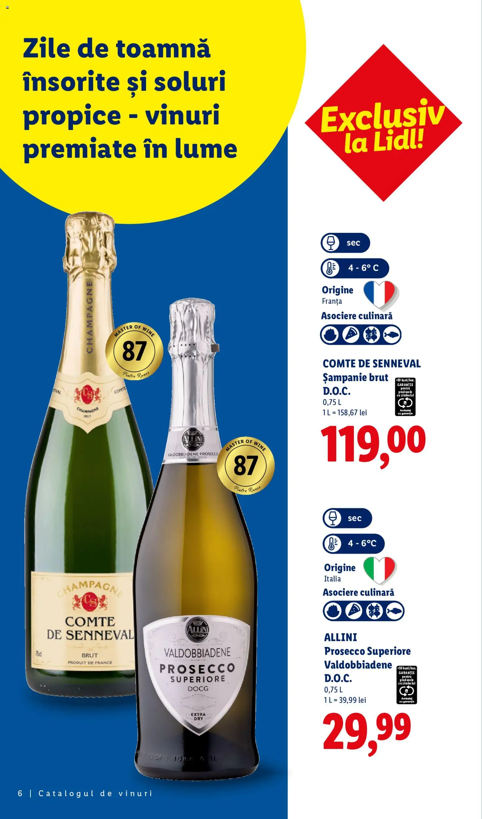 Noul catalog Lidl – valabil de la 28.09.2026 | Pagină: 6 | Produse: Prosecco