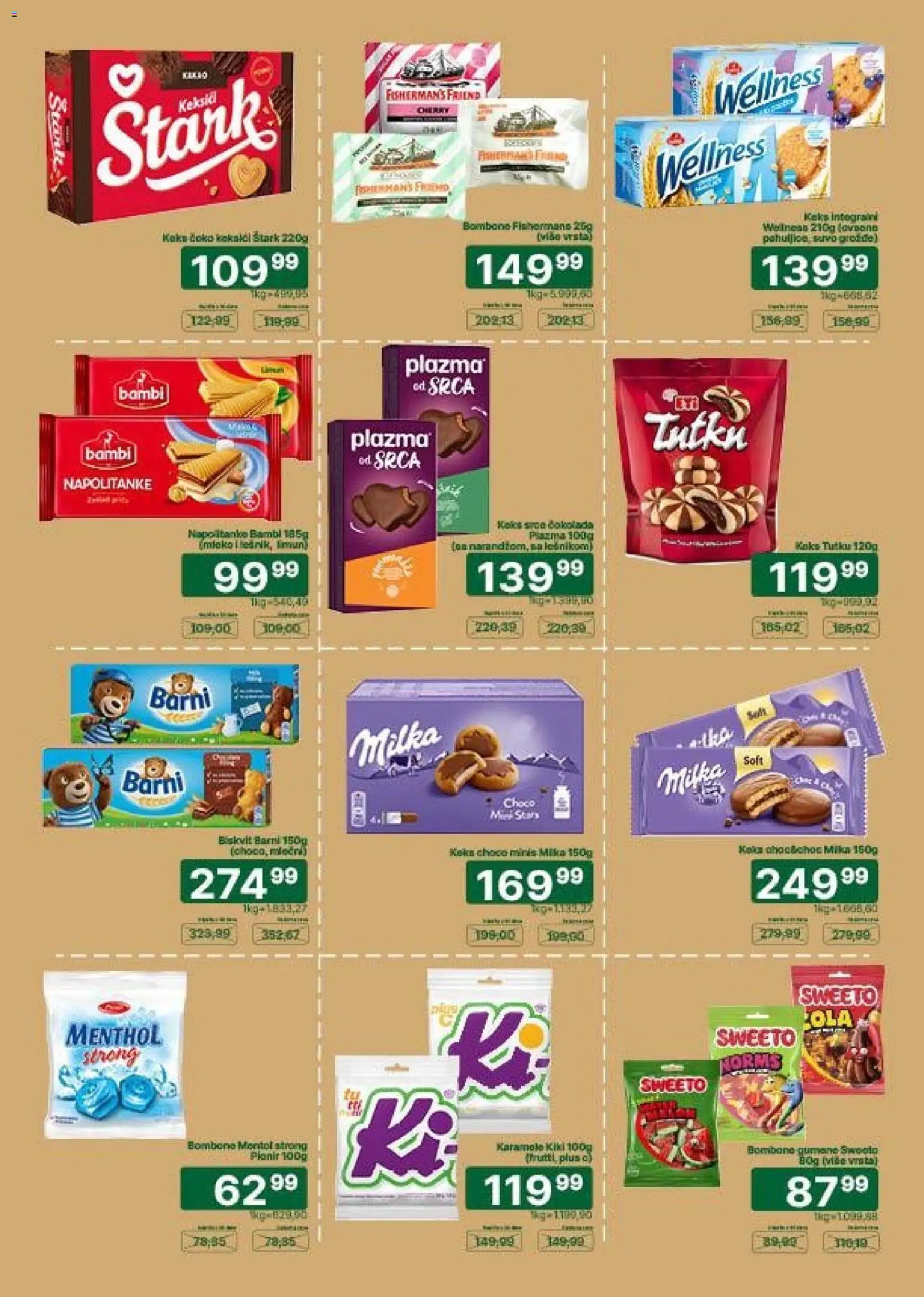 Univerexport katalog - važi od 17.08.2026 | Strana: 19 | Proizvode: Milka, Keks, Plazma, Napolitanke