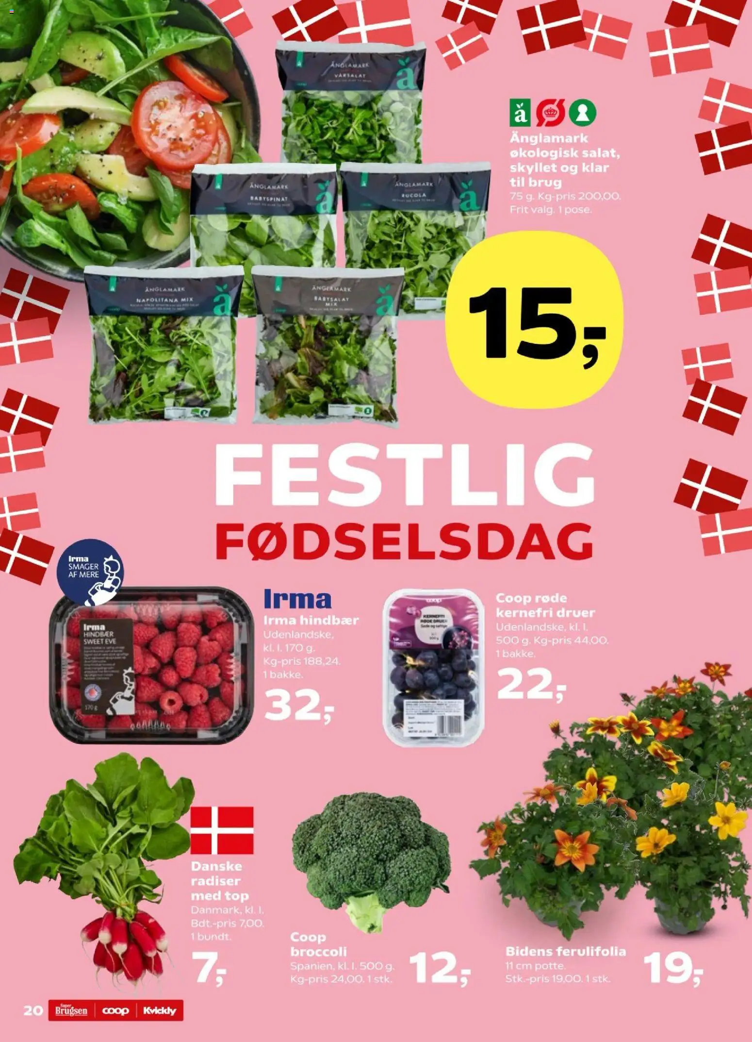 Super Brugsen tilbudsavis – gyldig fra 22.05.2026 | Side: 24 | Produkter: Radiser, Broccoli, Hindbær