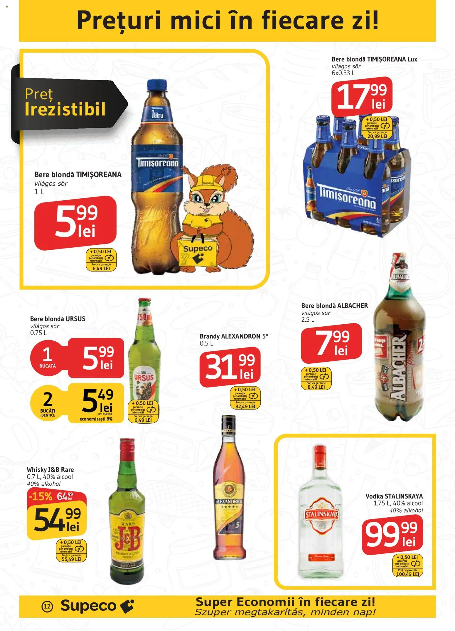Noul catalog Supeco – valabil de la 17.09.2026 | Pagină: 12 | Produse: Ursus, Bere, Lux, Vodka
