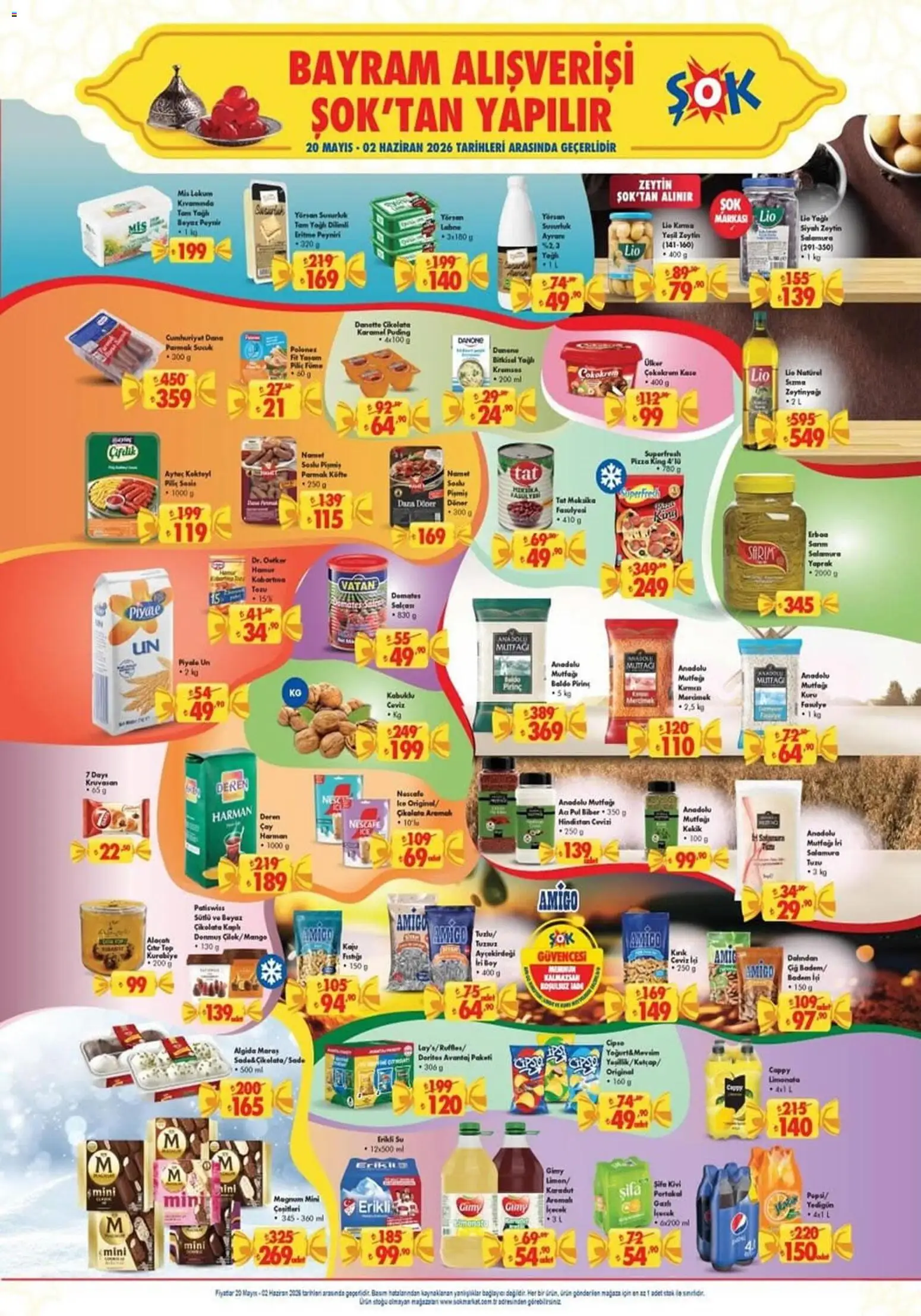 Şok Market Katalog - 20.05.2026 tarihinden itibaren geçerlidir | Sayfa: 6 | Ürünler: Limonata, Portakal, Zeytin, Bağlayıcı