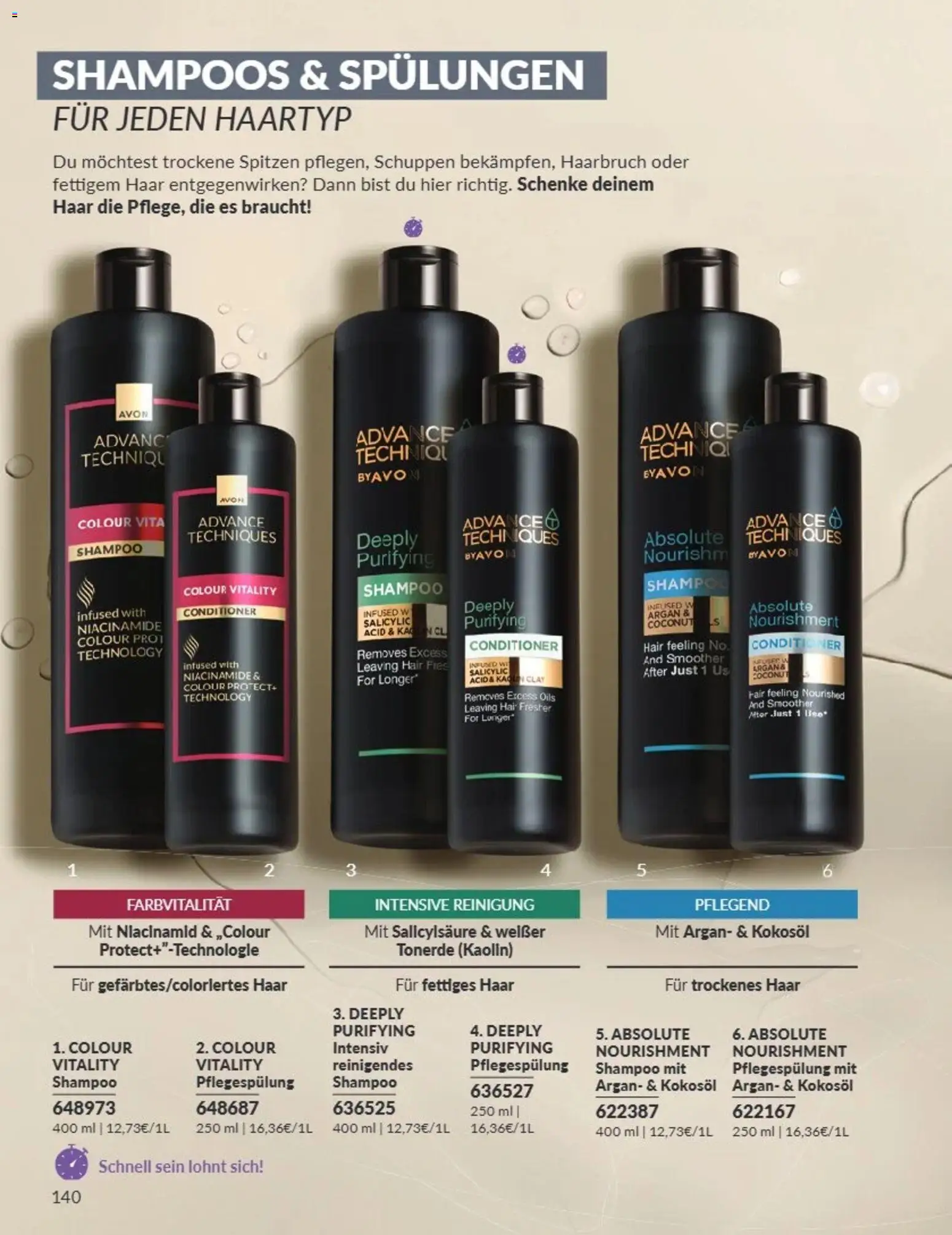 AVON Katalog August 2026 – gültig ab 08.08.2026 | Seite: 140 | Produkte: Shampoo