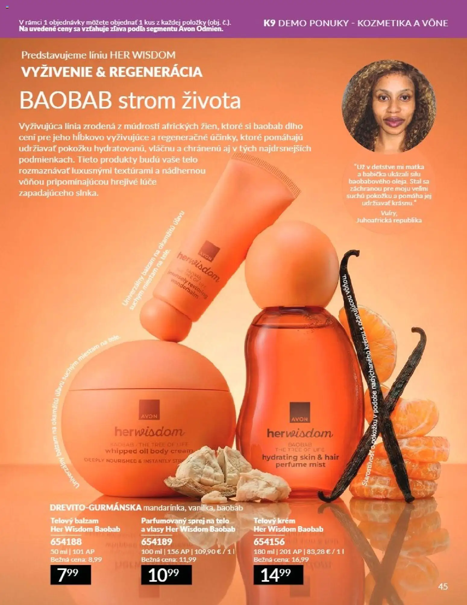 Nové Avon akcie – leták je platný od 01.08.2026 | Strana: 45 | Produkty: Telový krém, Krém