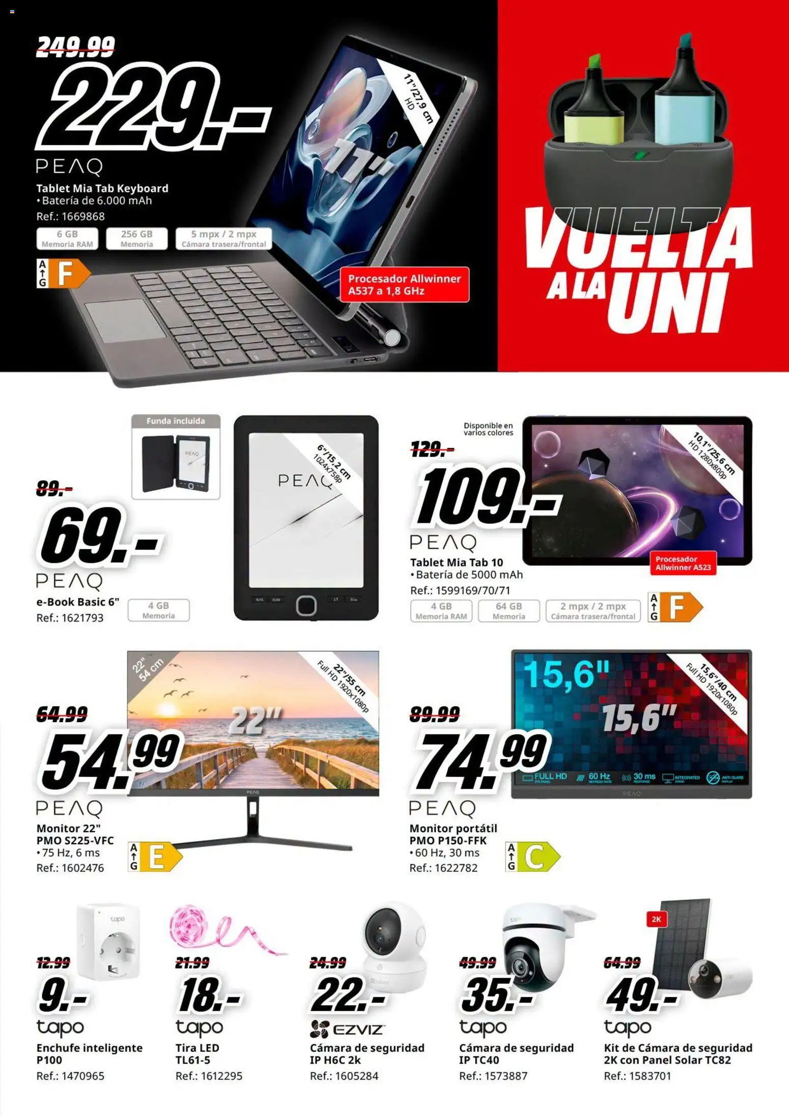 Media Markt folleto │ válido desde el 17/09/2026 | Página: 25 | Productos: Tablet, Cámara, Enchufe, Batería