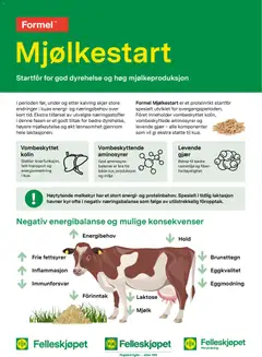 Forhåndsvisning av Felleskjøpet Mjølkestart gyldig fra 03.06.2026