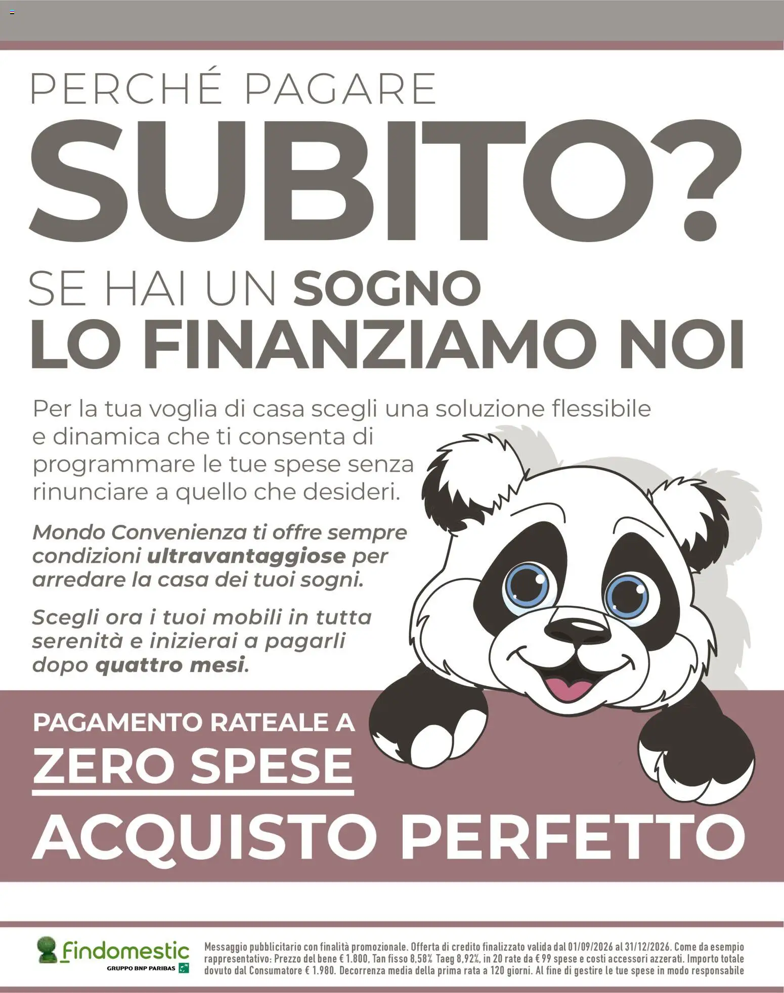 Volantino Mondo Convenienza del 01/09/2026 | Pagina: 2