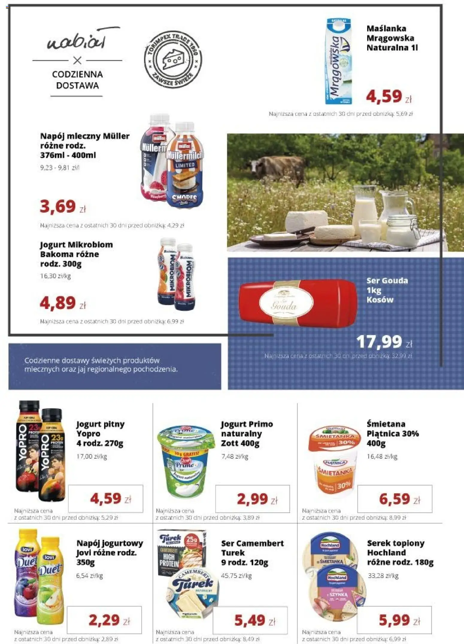 Torimpex gazetka od 15.06.2026 | Strona: 2 | Produkty: Maślanka, Serek, Camembert, Ser