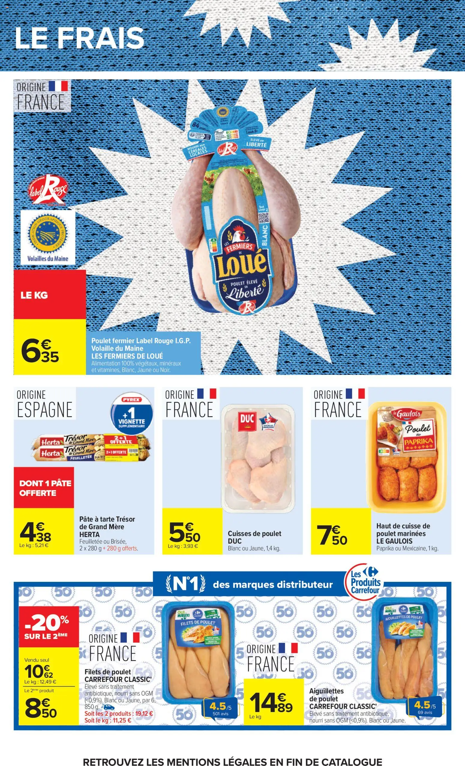 {H1} | Page: 56 | Produits: Paprika, Cuisses de poulet, Volaille, Céréales