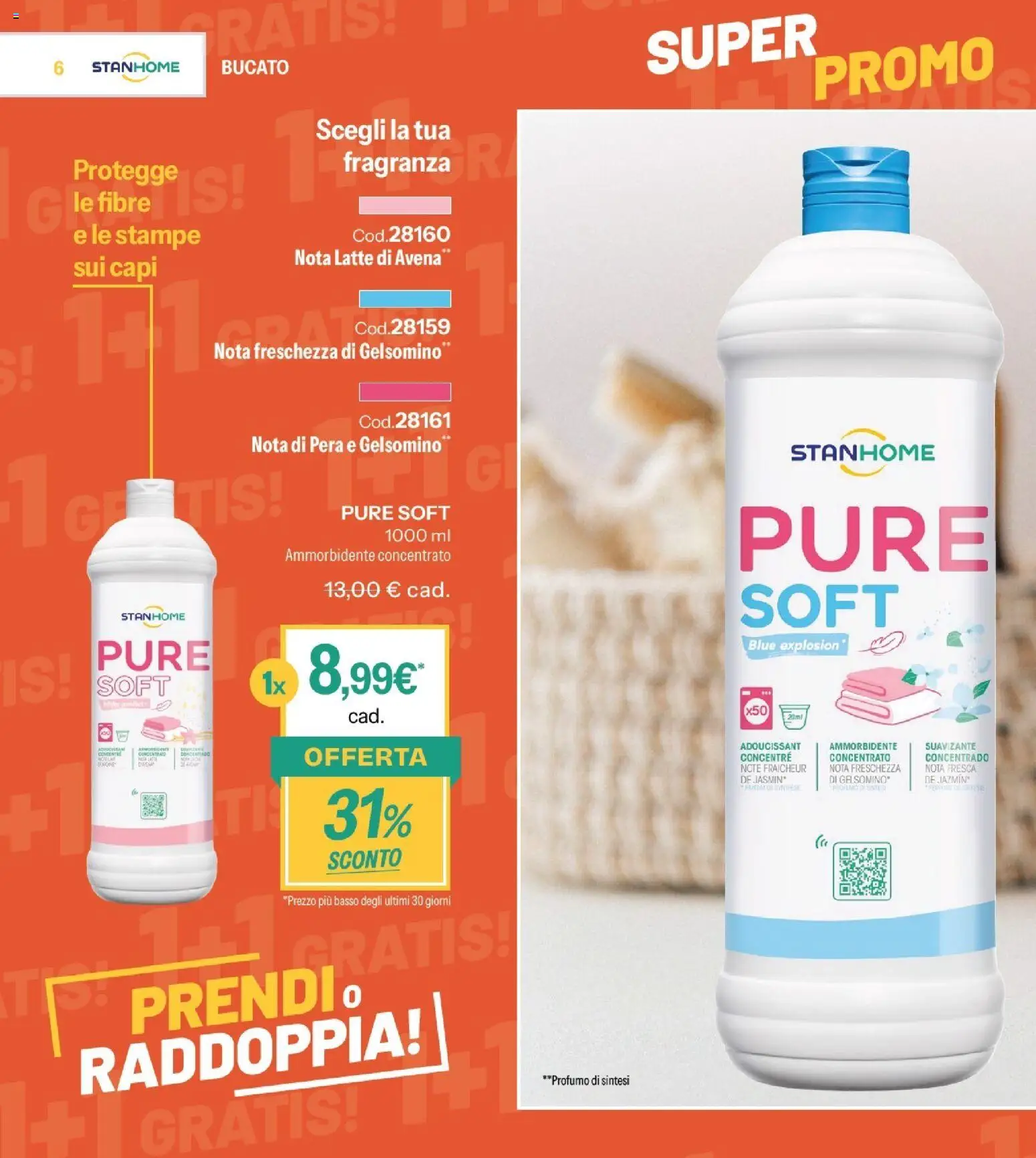 Volantino Stanhome del 14/07/2026 | Pagina: 7 | Prodotti: Ammorbidente, Latte, Pera, Profumo