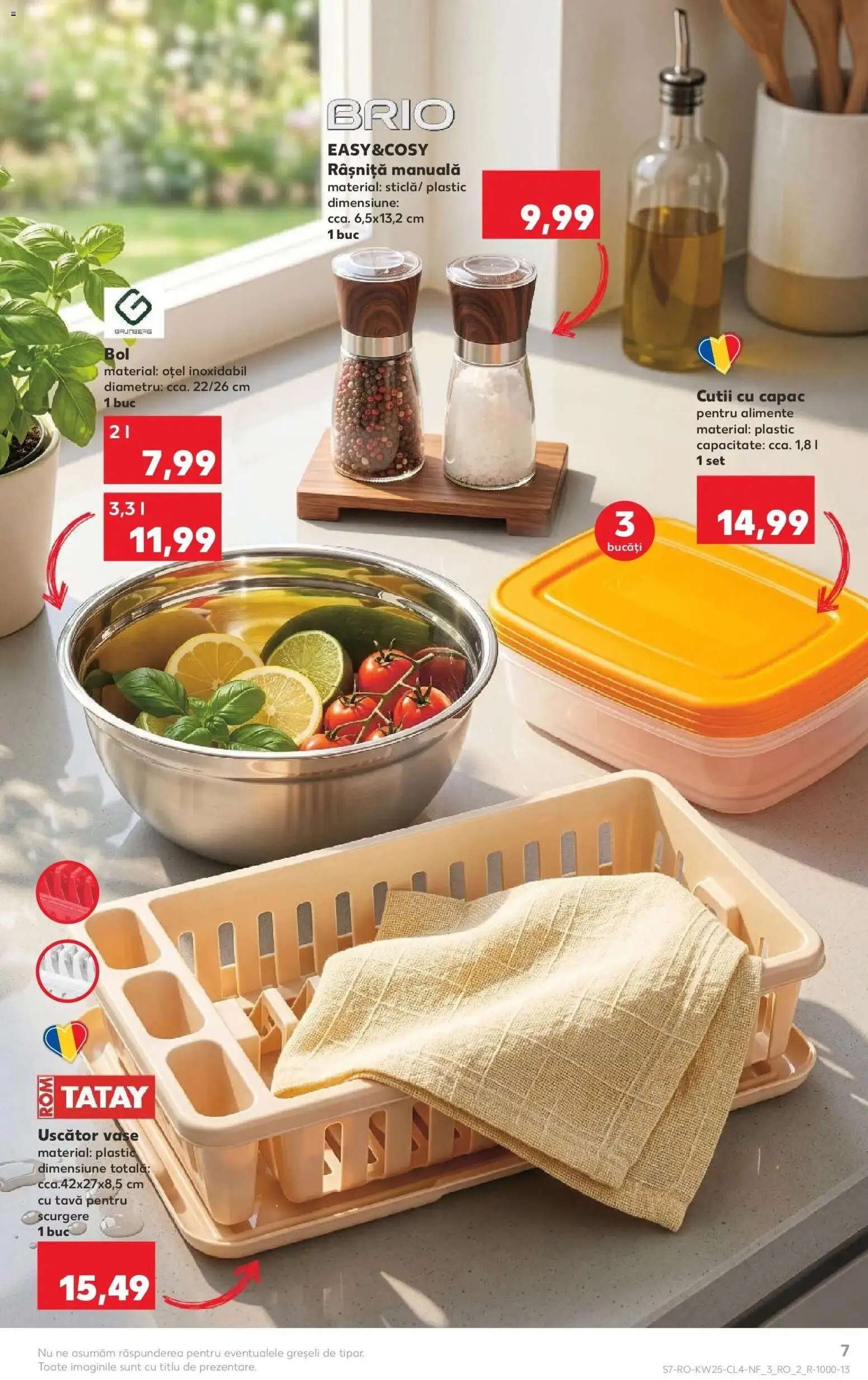Noul catalog Kaufland – valabil de la 17.06.2026 | Pagină: 7 | Produse: Uscător, Bol