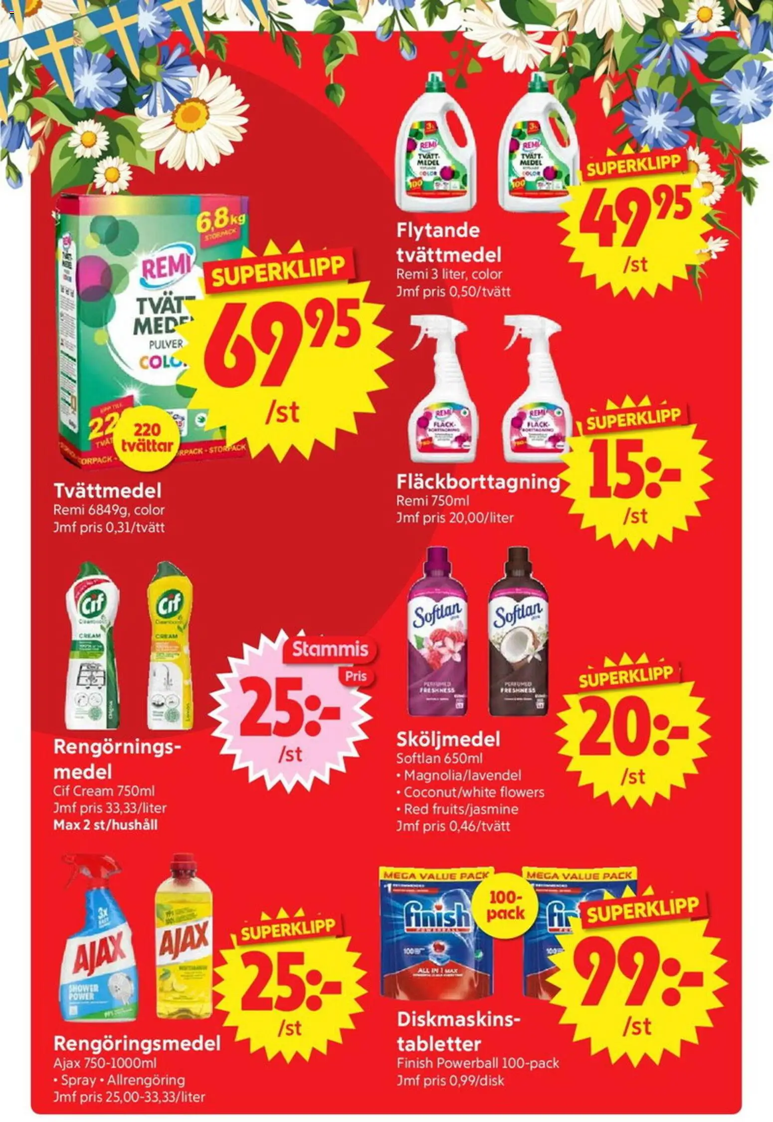 Nya Pulsen reklamblad aktuell från 15.06.2026 | Sida: 20 | Produkter: Tvättmedel, Sköljmedel, Rengöringsmedel, Allrengöring