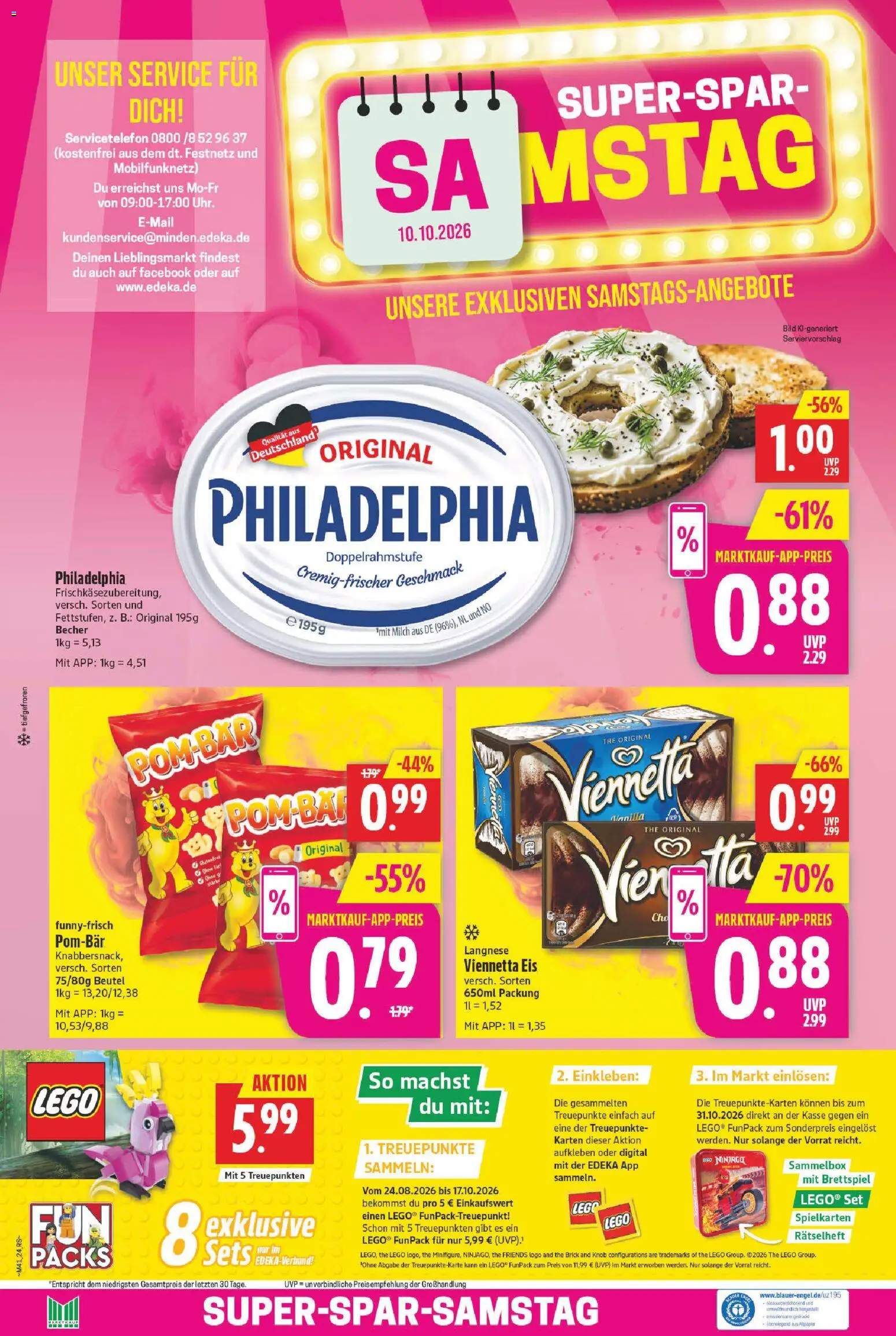 Marktkauf Prospekt – gültig ab 05.10.2026 | Seite: 24 | Produkte: Langnese, Milch, Philadelphia, Eis