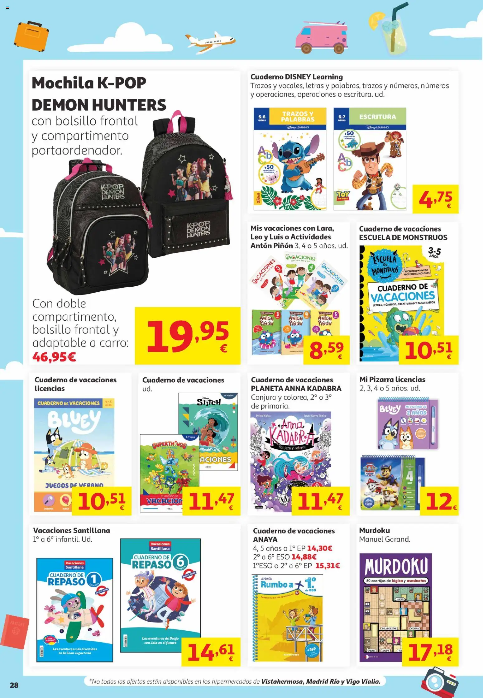Alcampo Canarias │ válido desde el 16.06.2026 | Página: 28 | Productos: Mochila, Cocina
