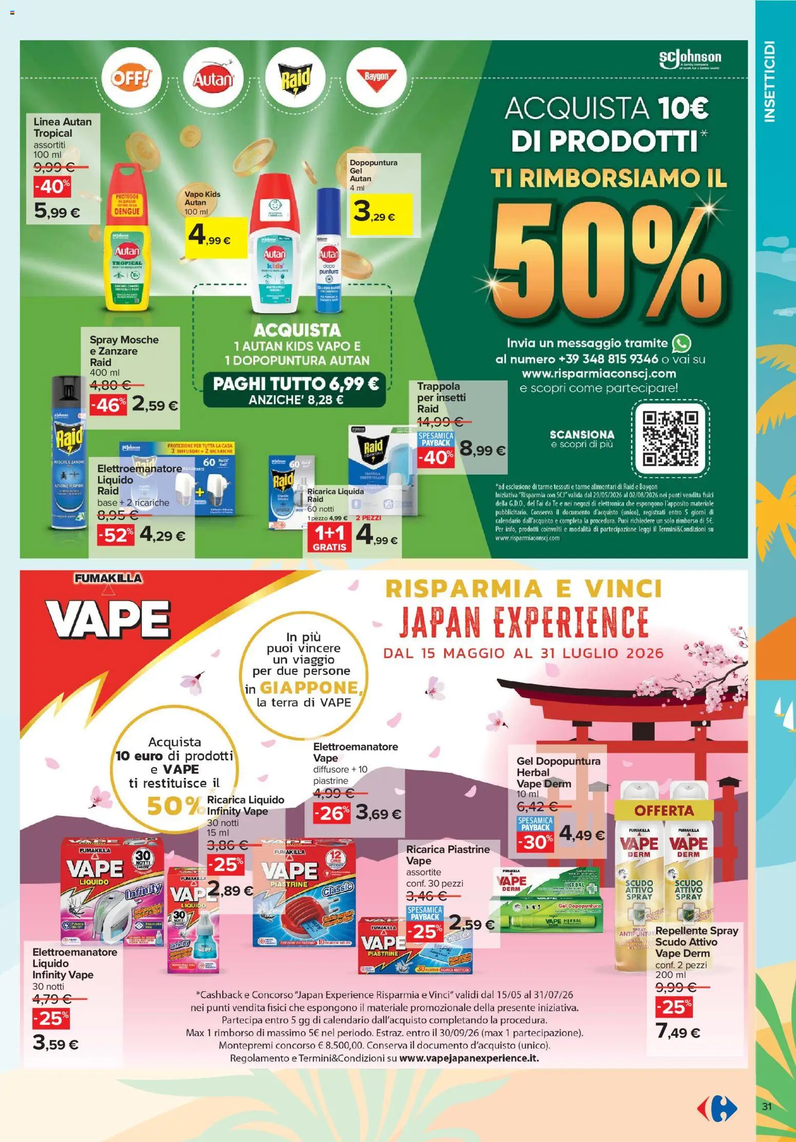 Volantino Carrefour del 01.06.2026 | Pagina: 31 | Prodotti: Tè, Insetticida, Terra