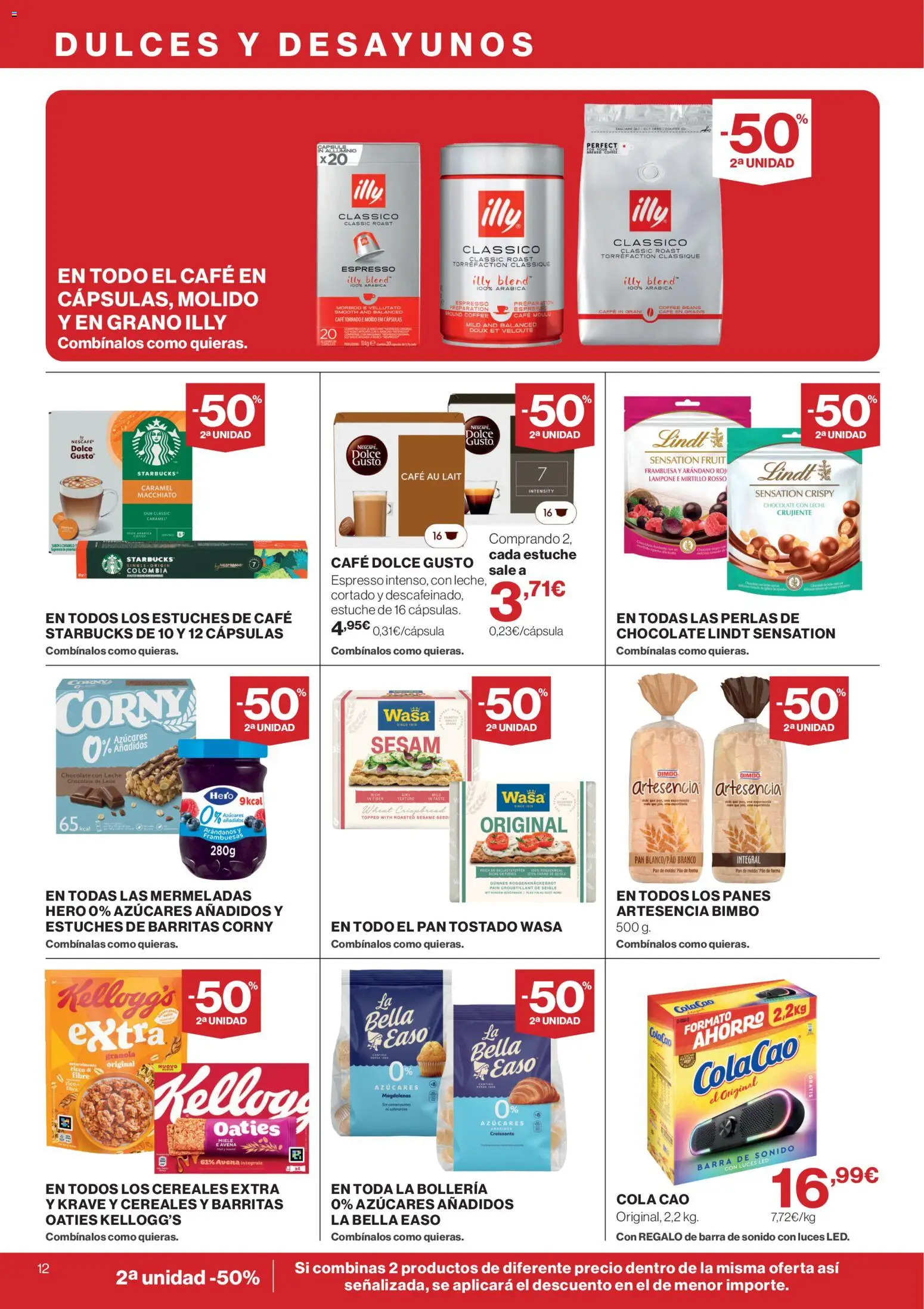 Supercor folleto │ válido desde el 13/08/2026 | Página: 12 | Productos: Leche, Café, Pan de molde, Body