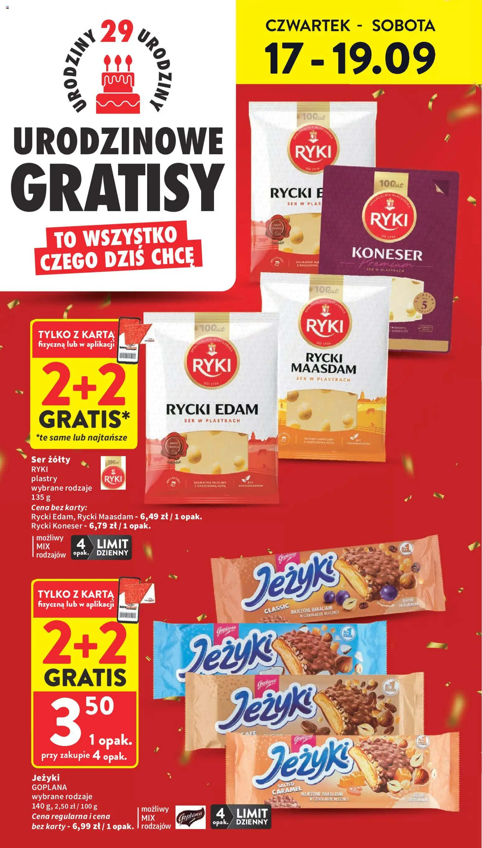 Intermarche gazetka od 17.09.2026 | Strona: 4 | Produkty: Ser w plastrach, Ser żółty, Karta, Ser