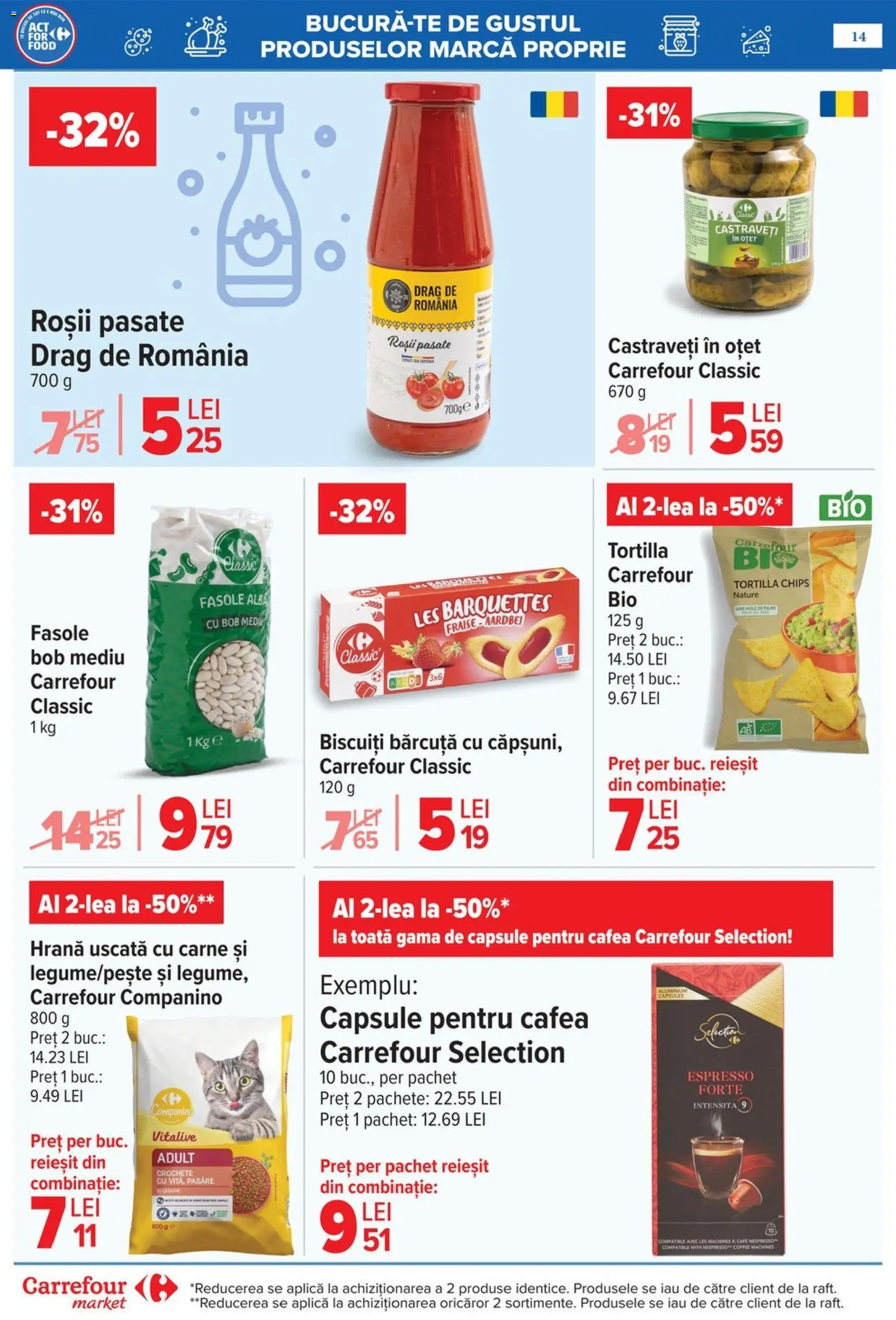 Noul catalog Carrefour – valabil de la 06.05.2026 | Pagină: 17 | Produse: Cafea, Oțet, Castraveți, Fasole albă