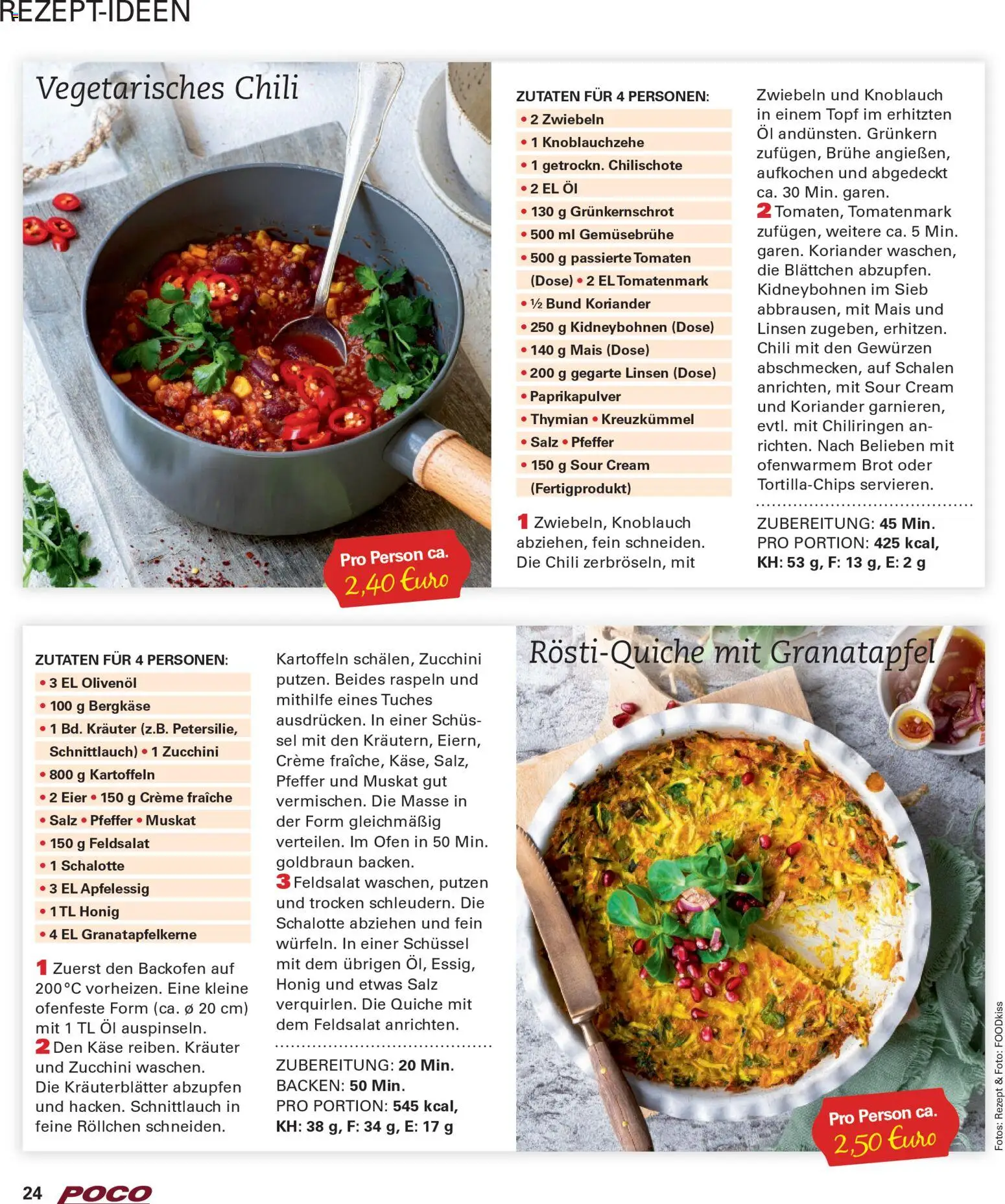 Poco Wohnwelt Winter 2025 – gültig ab 01.12.2025 | Seite: 24 | Produkte: Granatapfel, Käse, Eier, Creme