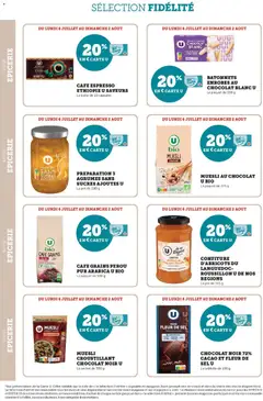 Super U - Prévisualisation de Super U - Ma sélection Carte U Juillet valide à partir de 06/07/2026 | Page: 16 | Produits: Tablette, Sel, Café, Chocolat