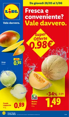 Anteprima del volantino Lidl volantino Fresca e conveniente valido a partire dal 28.05.2026