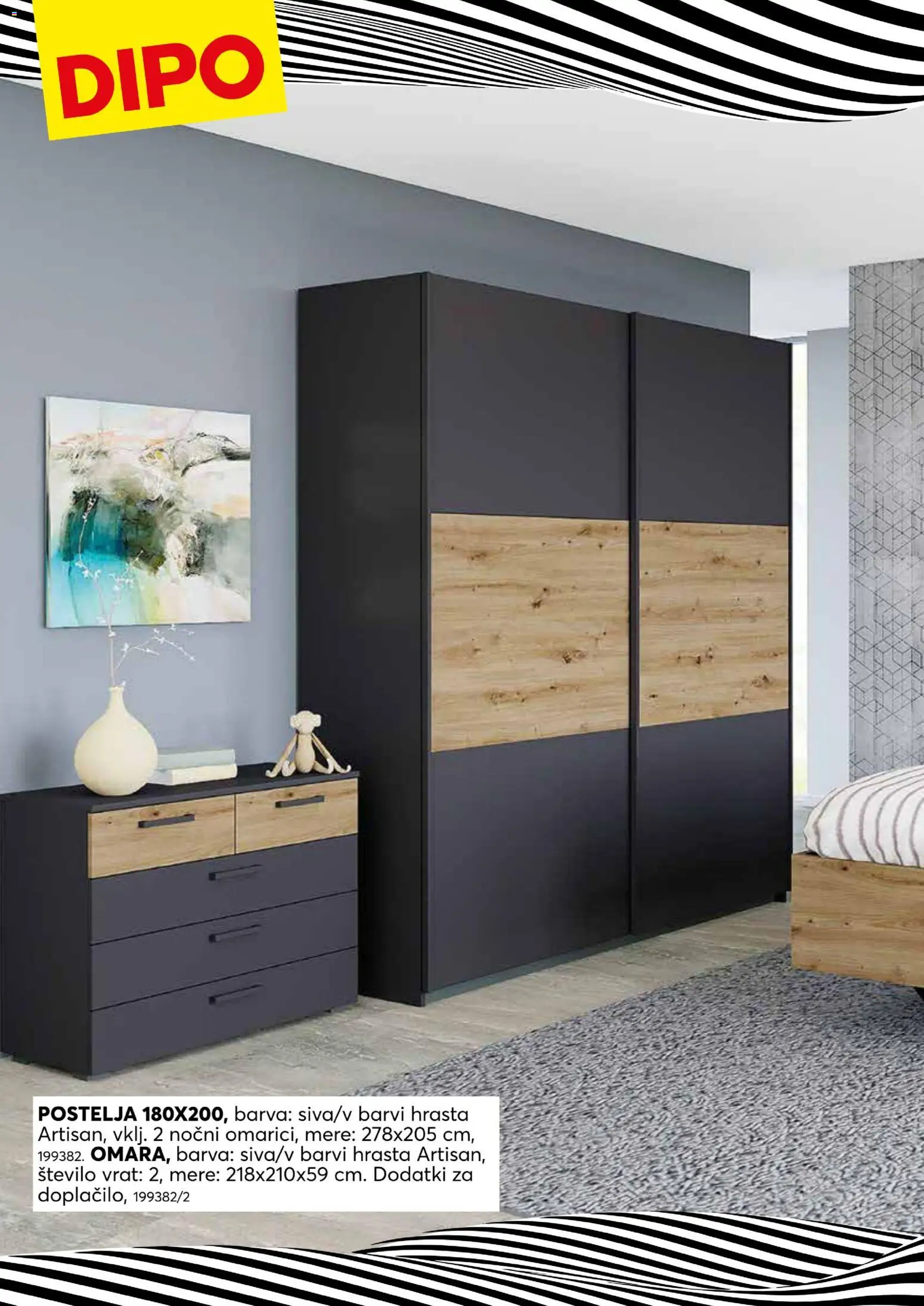Novi Dipo katalog ponudbe – veljaven od 07.08.2026 | Stran: 10 | Izdelki: Postelja, Barva