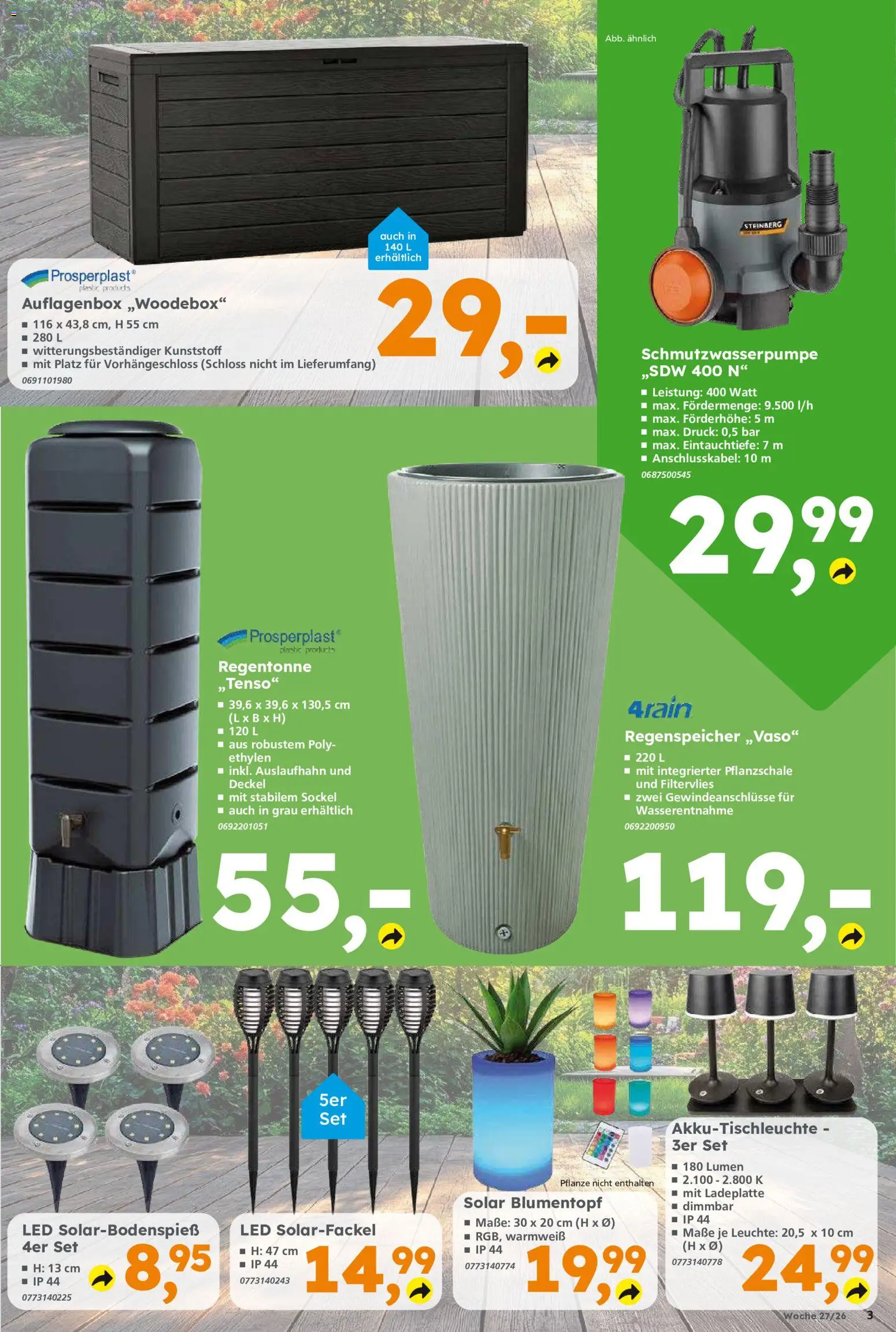 Globus Baumarkt Prospekt Zweibrücken – gültig ab 29.06.2026 | Seite: 3 | Produkte: Blumentopf