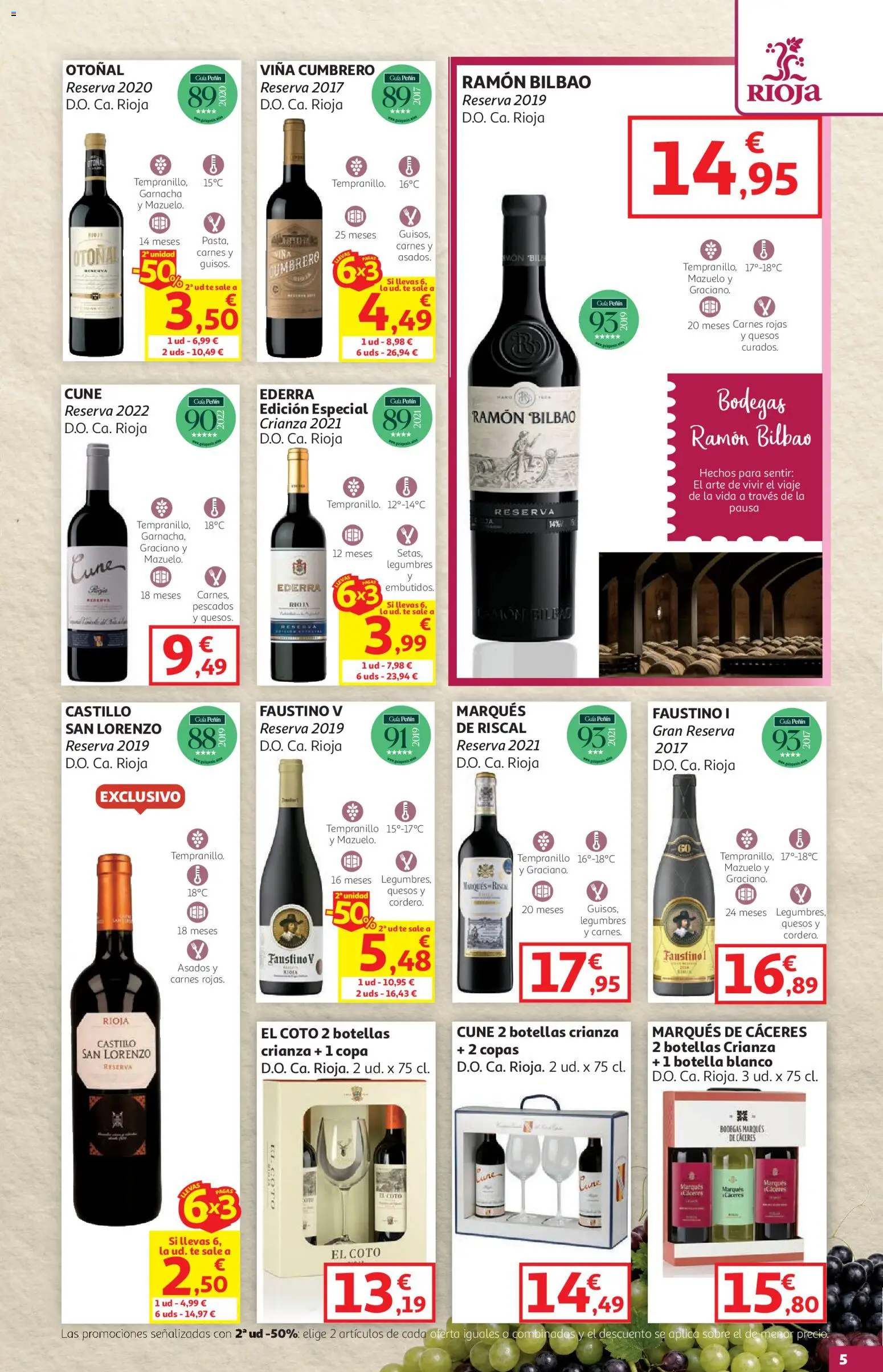 Alcampo - Feria del Vino SST Pais Vasco │ válido desde el 08/10/2026 | Página: 5 | Productos: Té, Legumbres