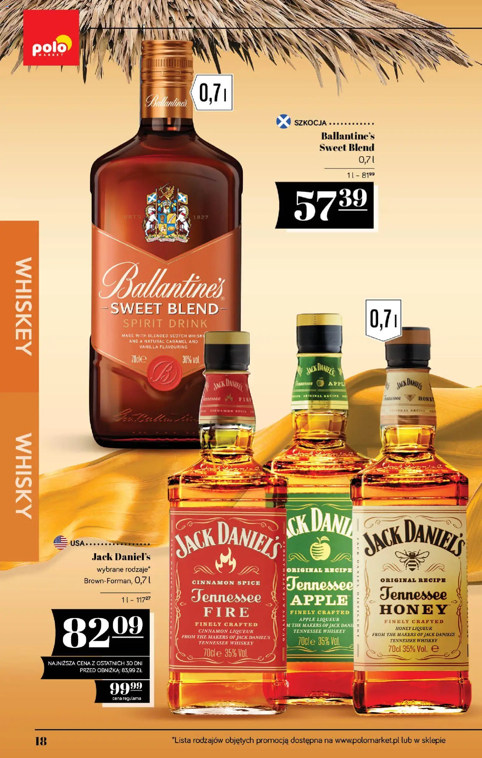 POLOmarket katalog - Alkoholi od 18.06.2026 | Strona: 18 | Produkty: Jack Daniel's, Whisky