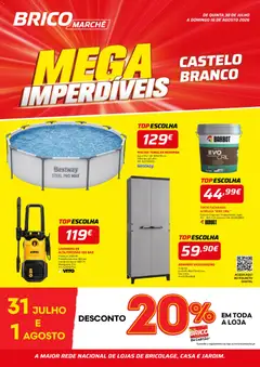 Pré-visualização BricoMarché Folheto 11 - Mega Imperdíveis - Castelo Branco válido de 30/07/2026