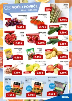 Boso Katalog - Pregled kataloga iz trgovine Boso, vrijedi od 30.04.2026 | Stranica: 3 | Proizvodi: Grah, Jagode, Voće, Jabuka