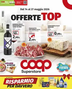 Anteprima del volantino COOP volantino Superstore Offerte Top Milano valido a partire dal 14.05.2026