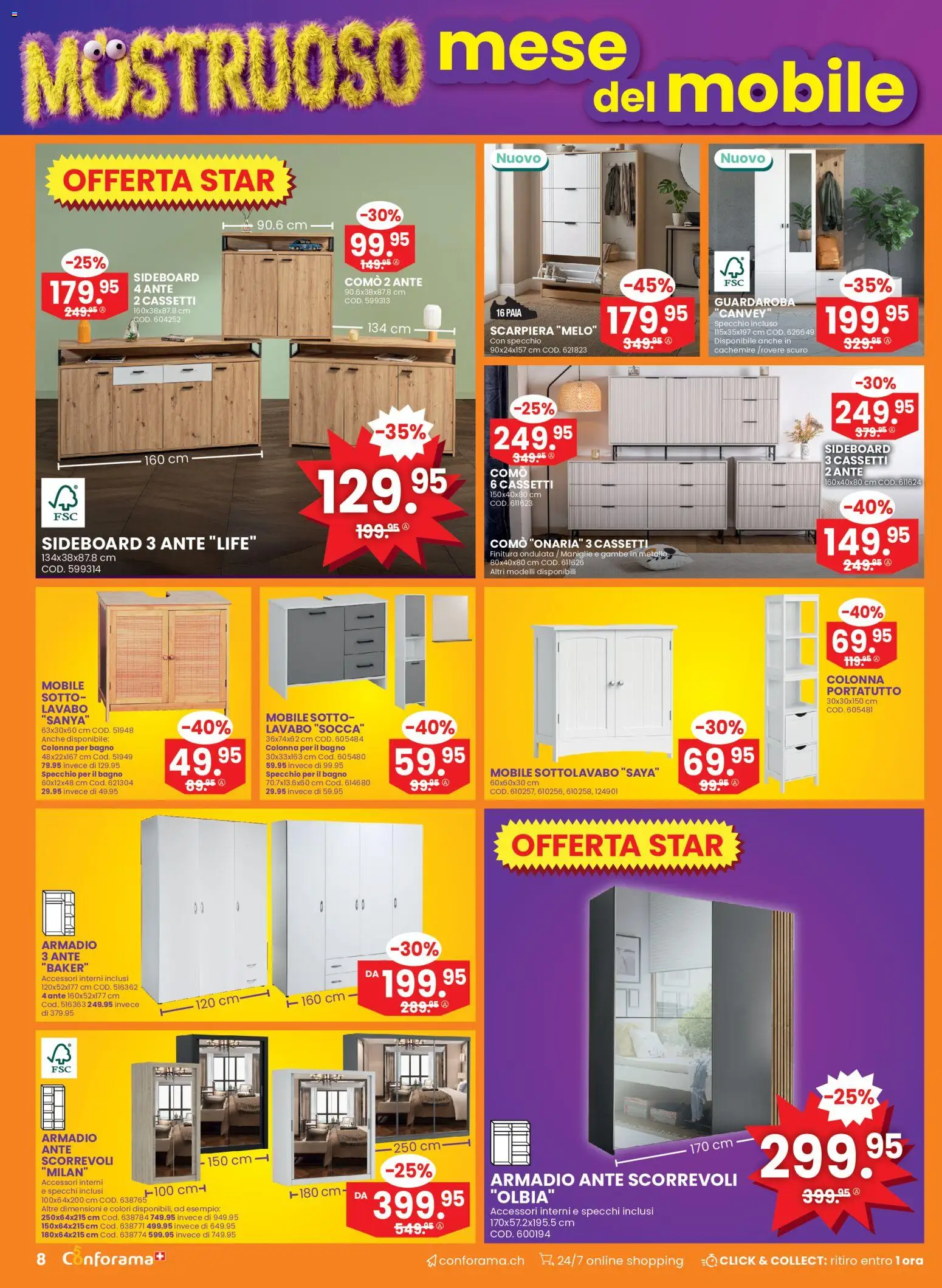 Conforama aktionen IT – gültig ab 14.10.2026 | Seite: 8 | Produkte: Sideboard