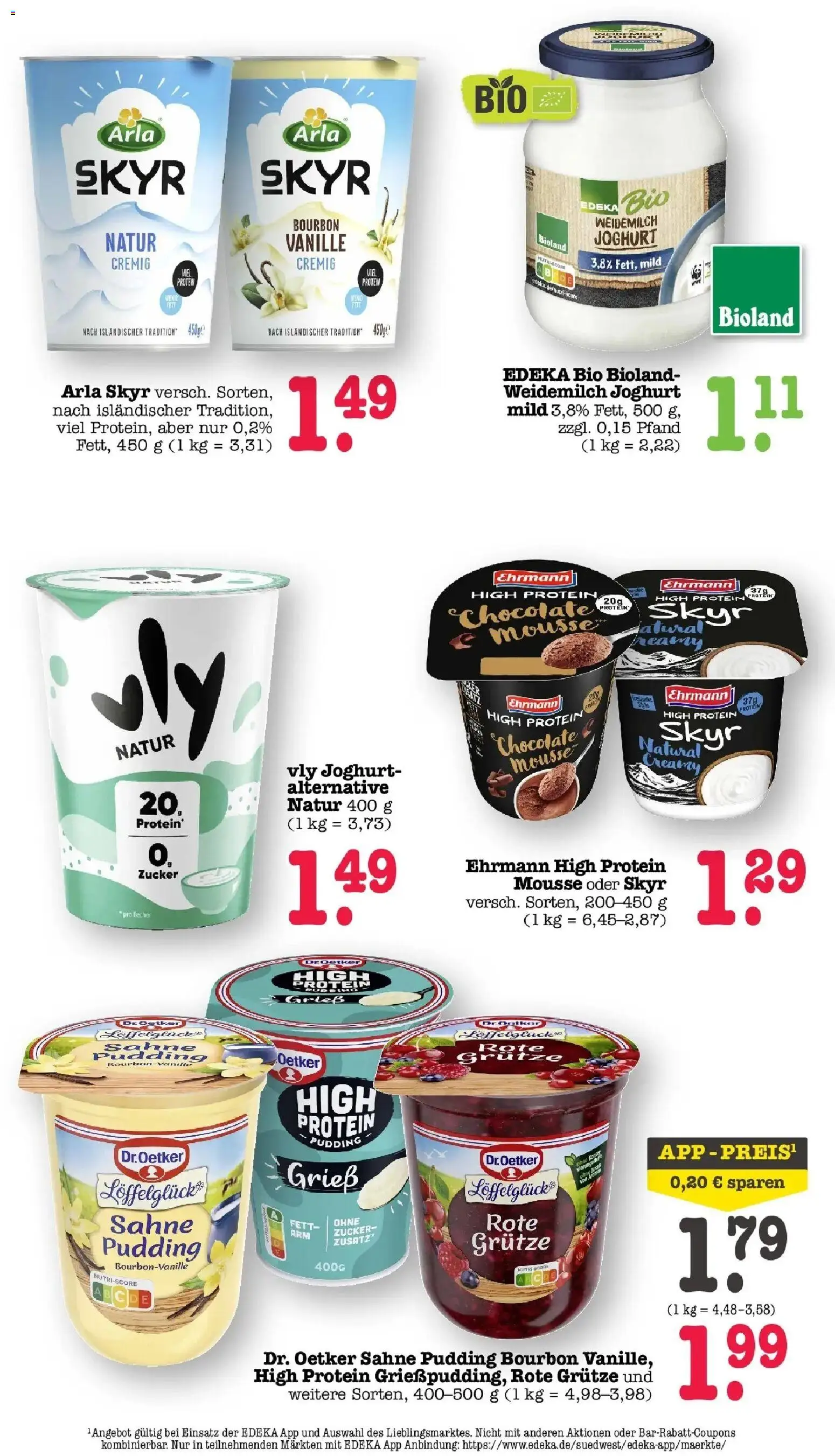 Marktkauf Prospekt Wörth Am Rhein (ab 07.09.2026) » Angebote online | Seite: 21 | Produkte: High protein pudding, Pudding, Zucker, Sahne